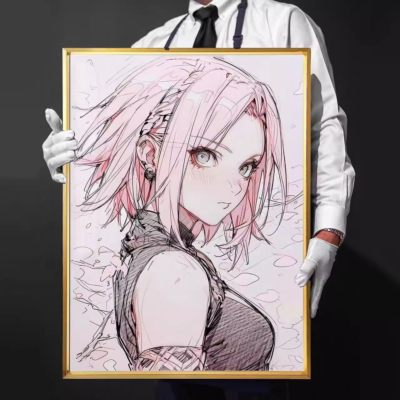 【In stock】Decorative Painting of Haruno Sakura-Billion Birds Studio