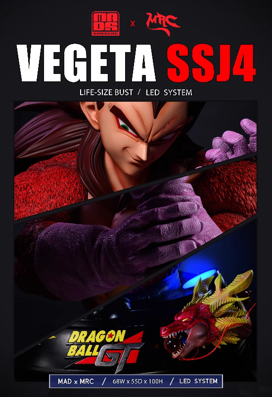 【Pre-sale】1/1 Scale Bust of Vegeta-MAD & MRC Studios