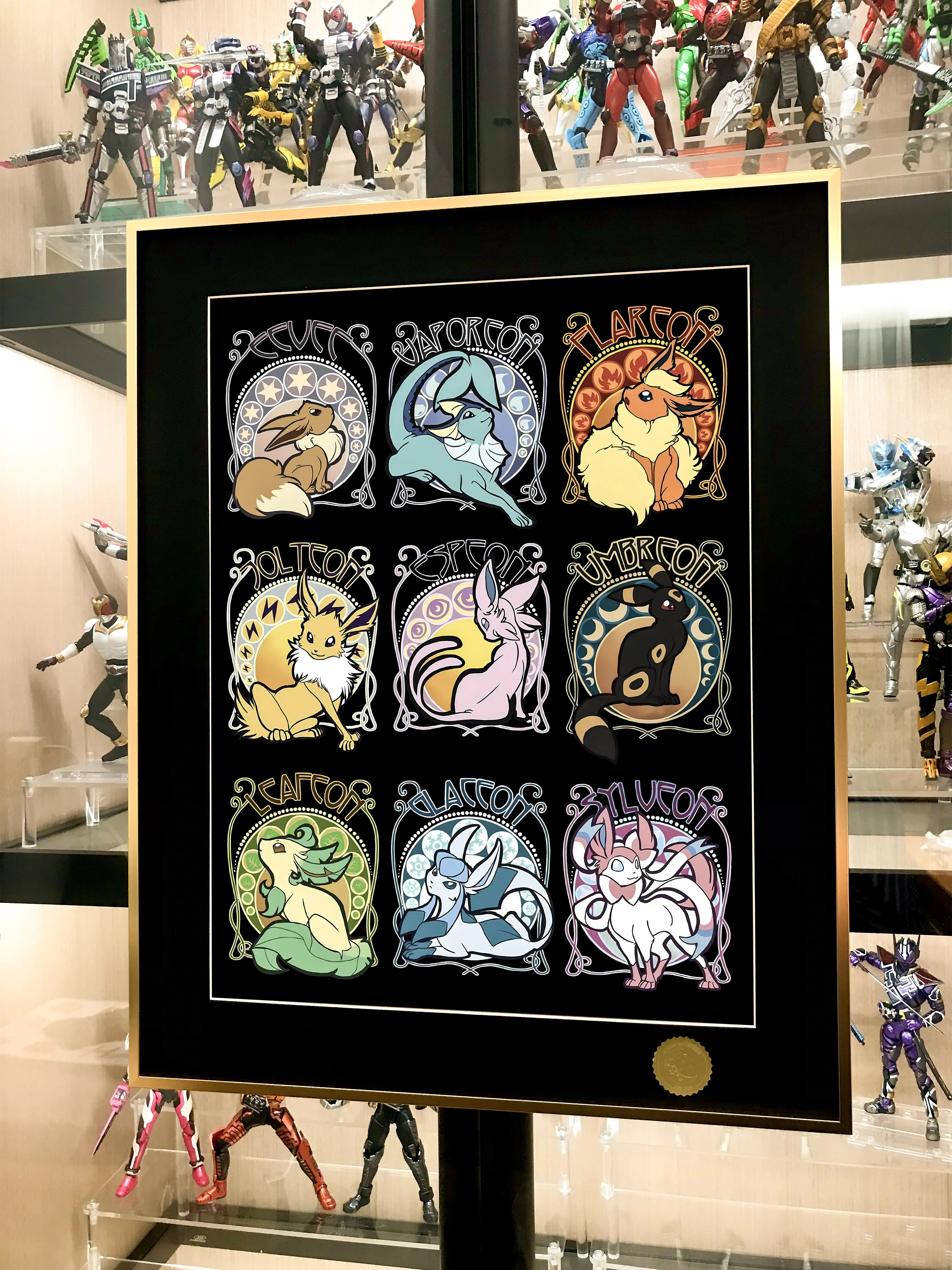 【Pre-sale】Decorative Painting of Eevee Family-Pokemon-XingKong Studio