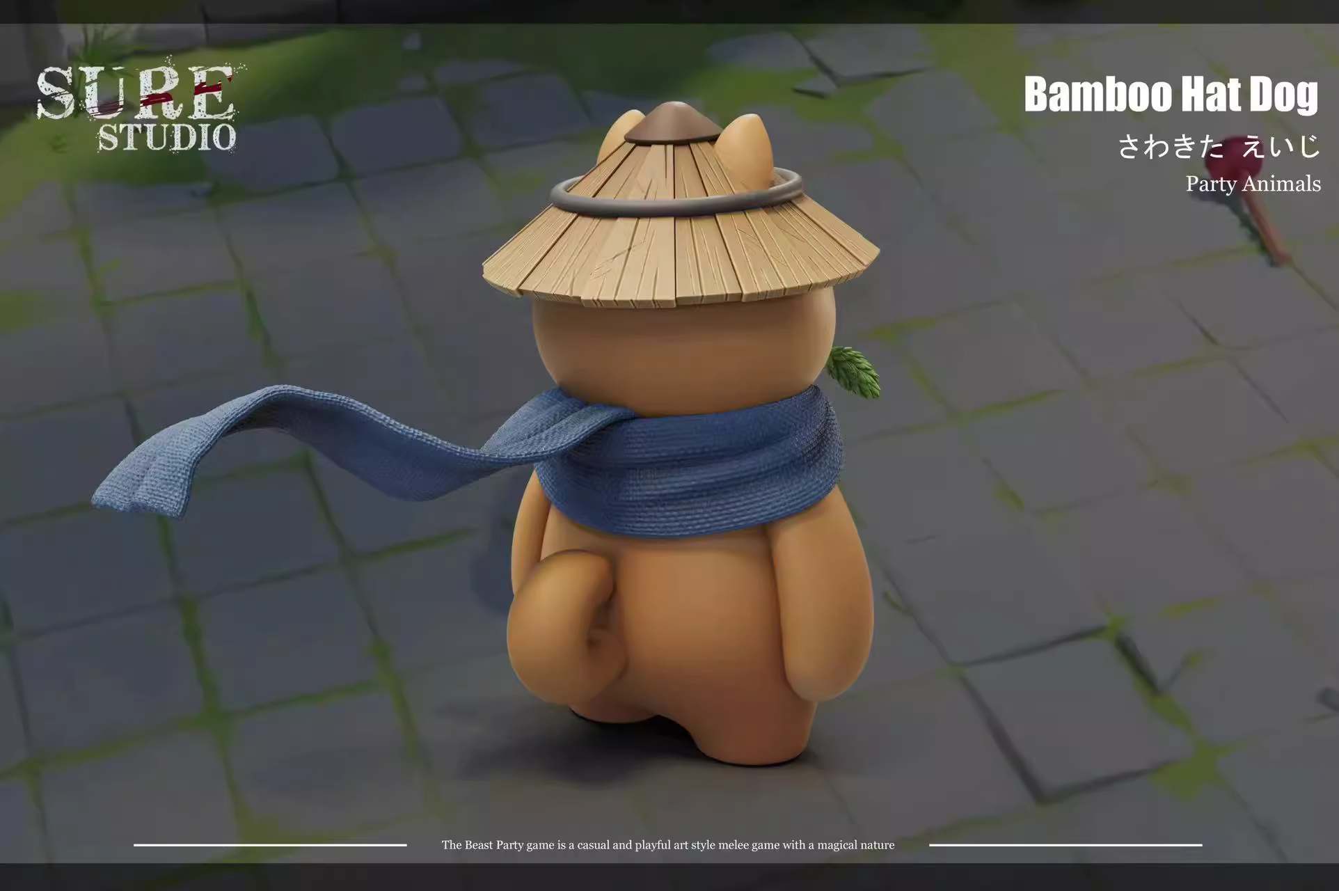 【Pre-sale】Bamboo Hat Dog-Party Animals-Sure Studio