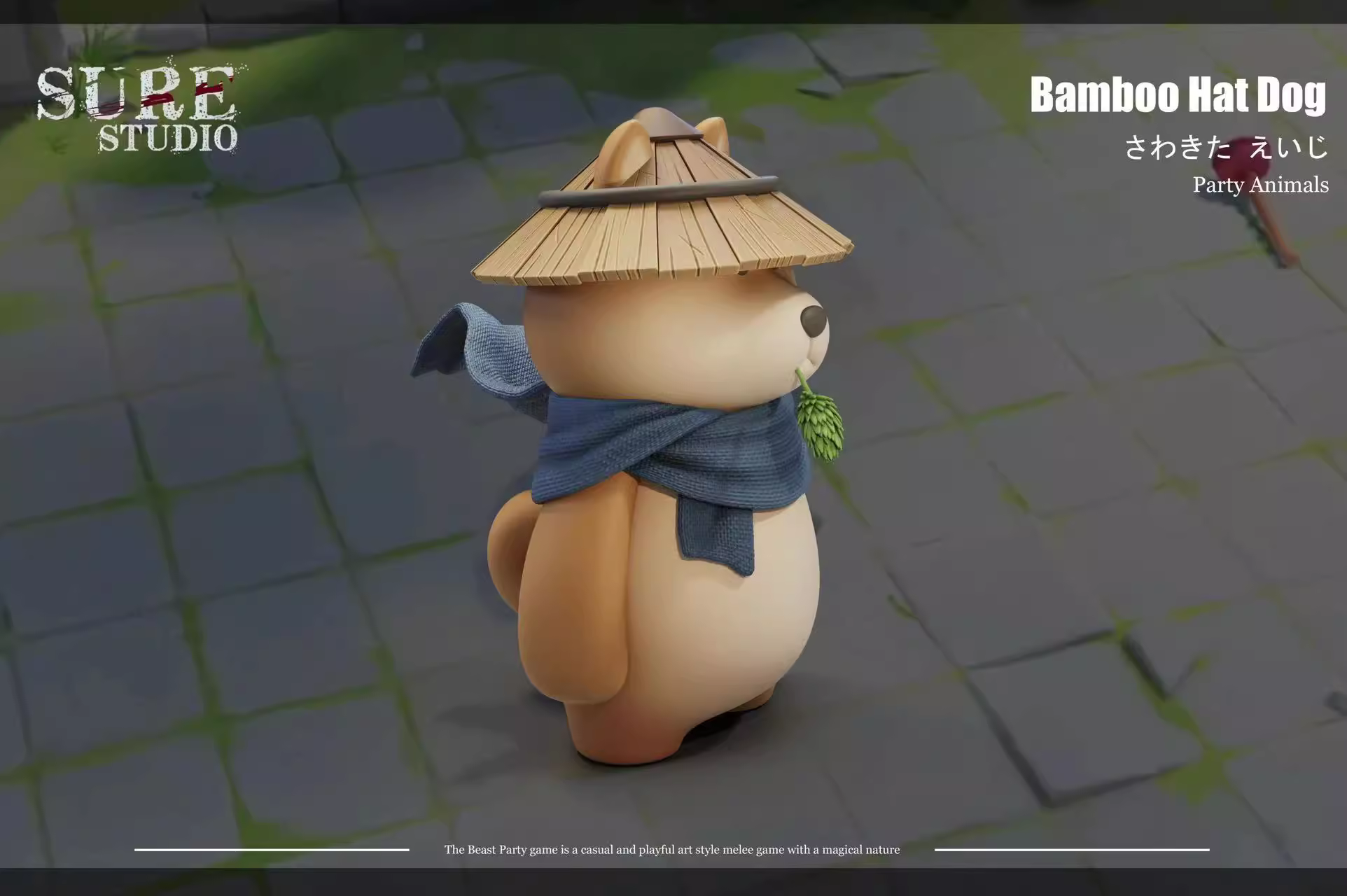 【Pre-sale】Bamboo Hat Dog-Party Animals-Sure Studio