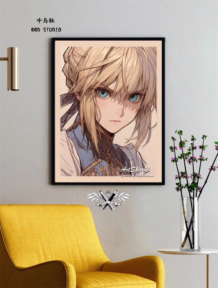 【In stock】Decorative Painting of Altria Pendragon-Fate/stay night-Billion Birds Studio