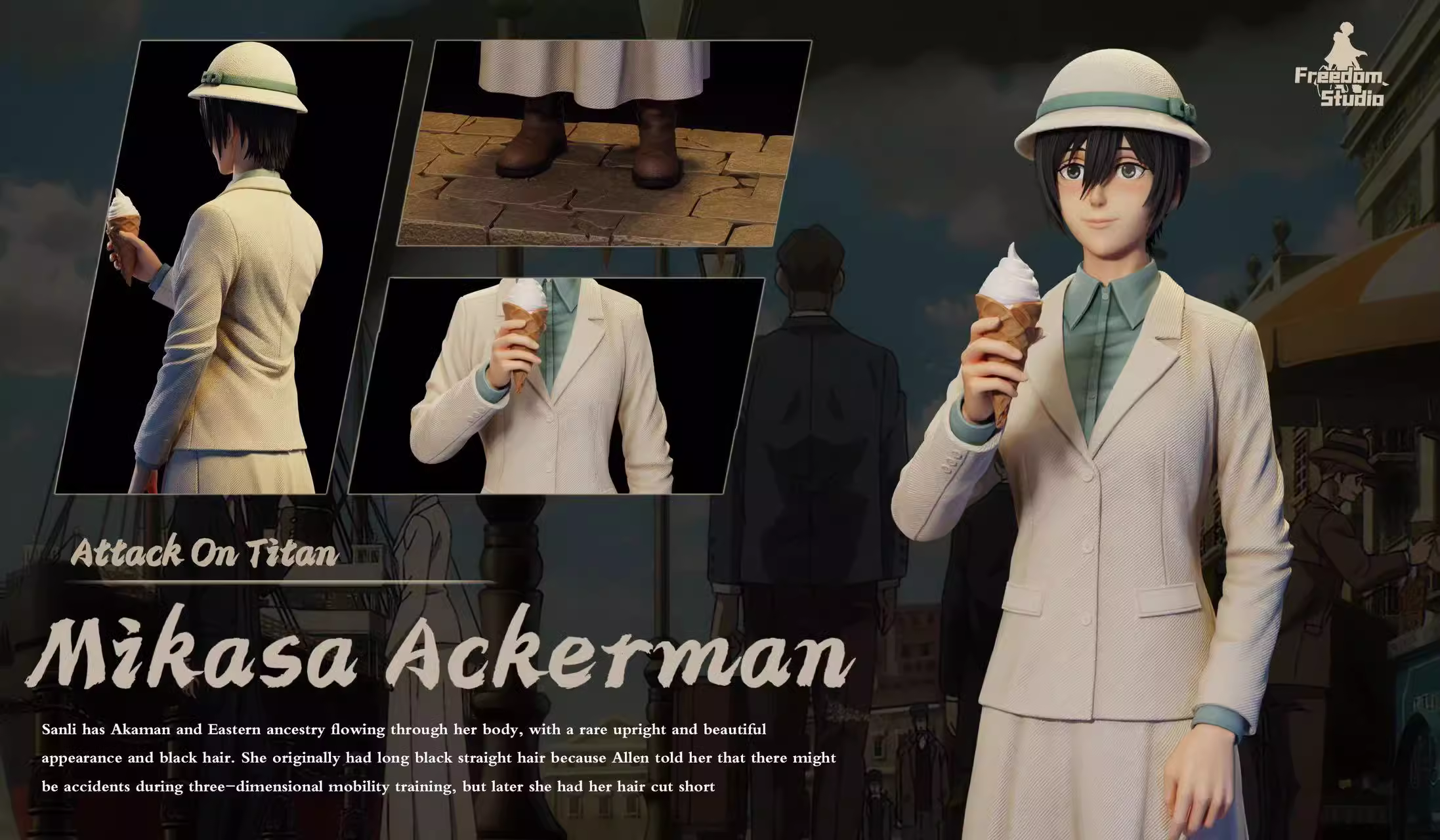 【In stock】Suit Mikasa·Ackerman-Attack on Titan-Freedom studio