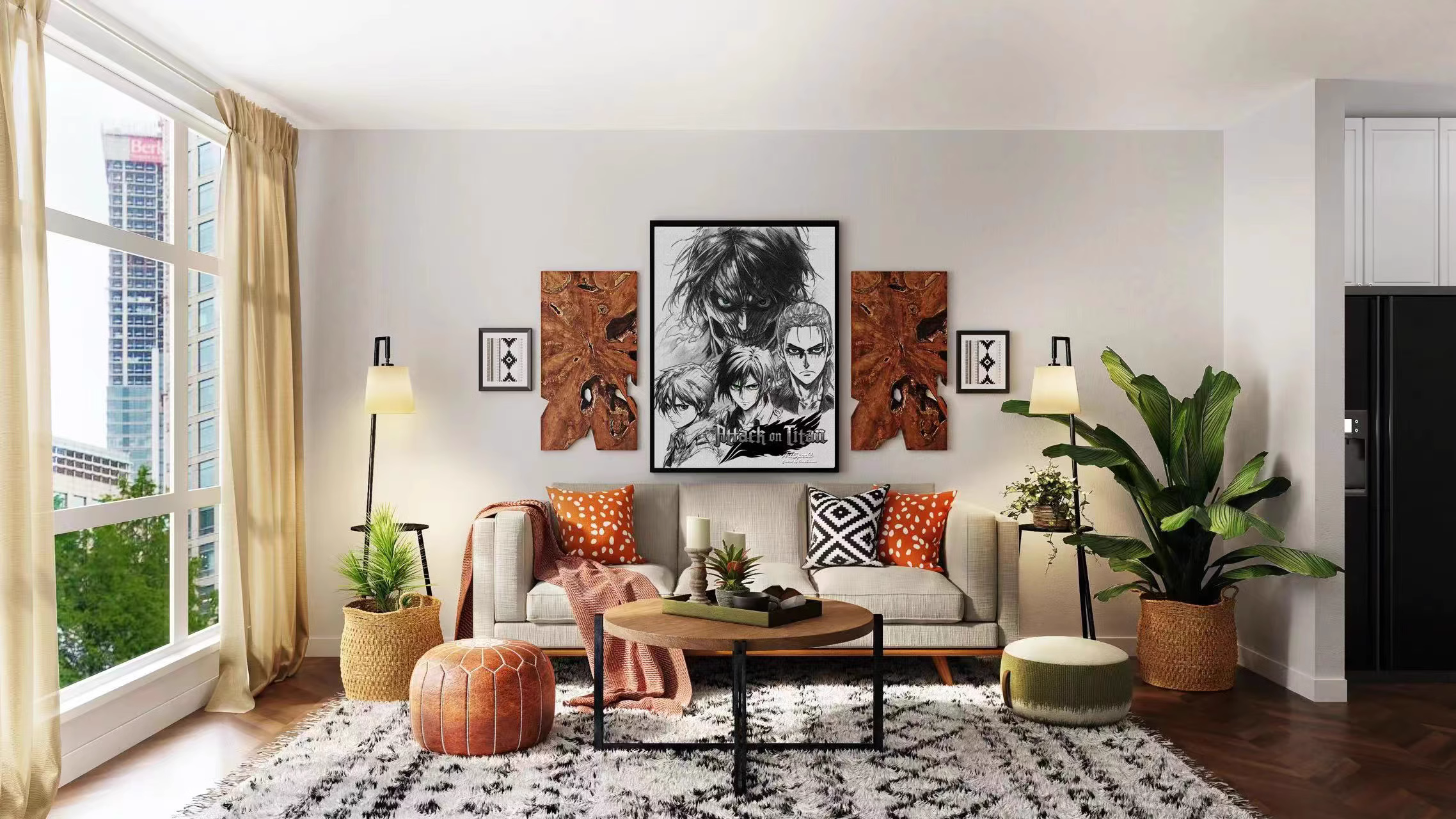 【In stock】Decorative Painting of Eren-Attack on Titan-Billion Birds Studio