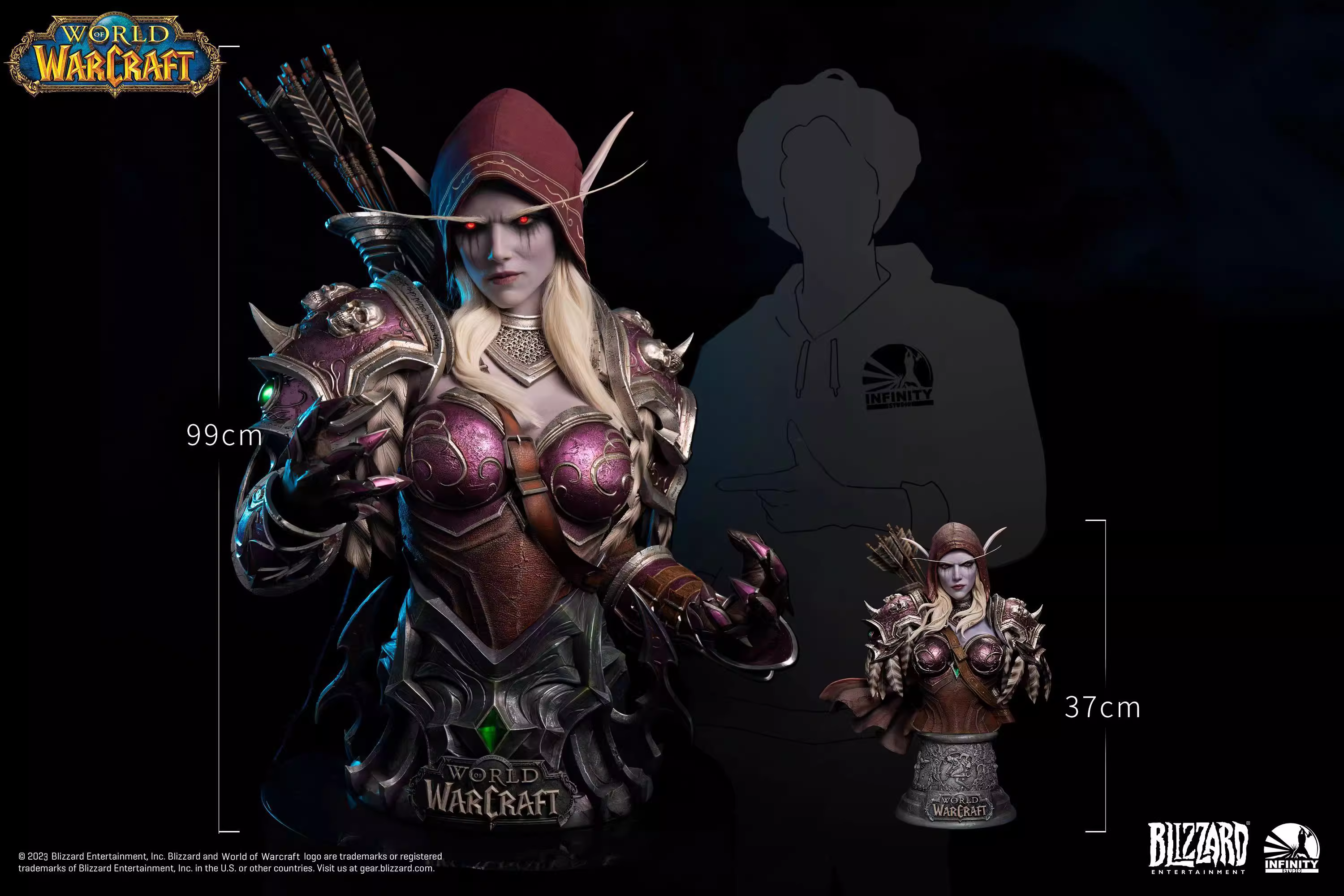 【Pre-sale】1/1 Scale Bust of Sylvanas Windrunner-Warcraft Ⅲ-Infinity Studio