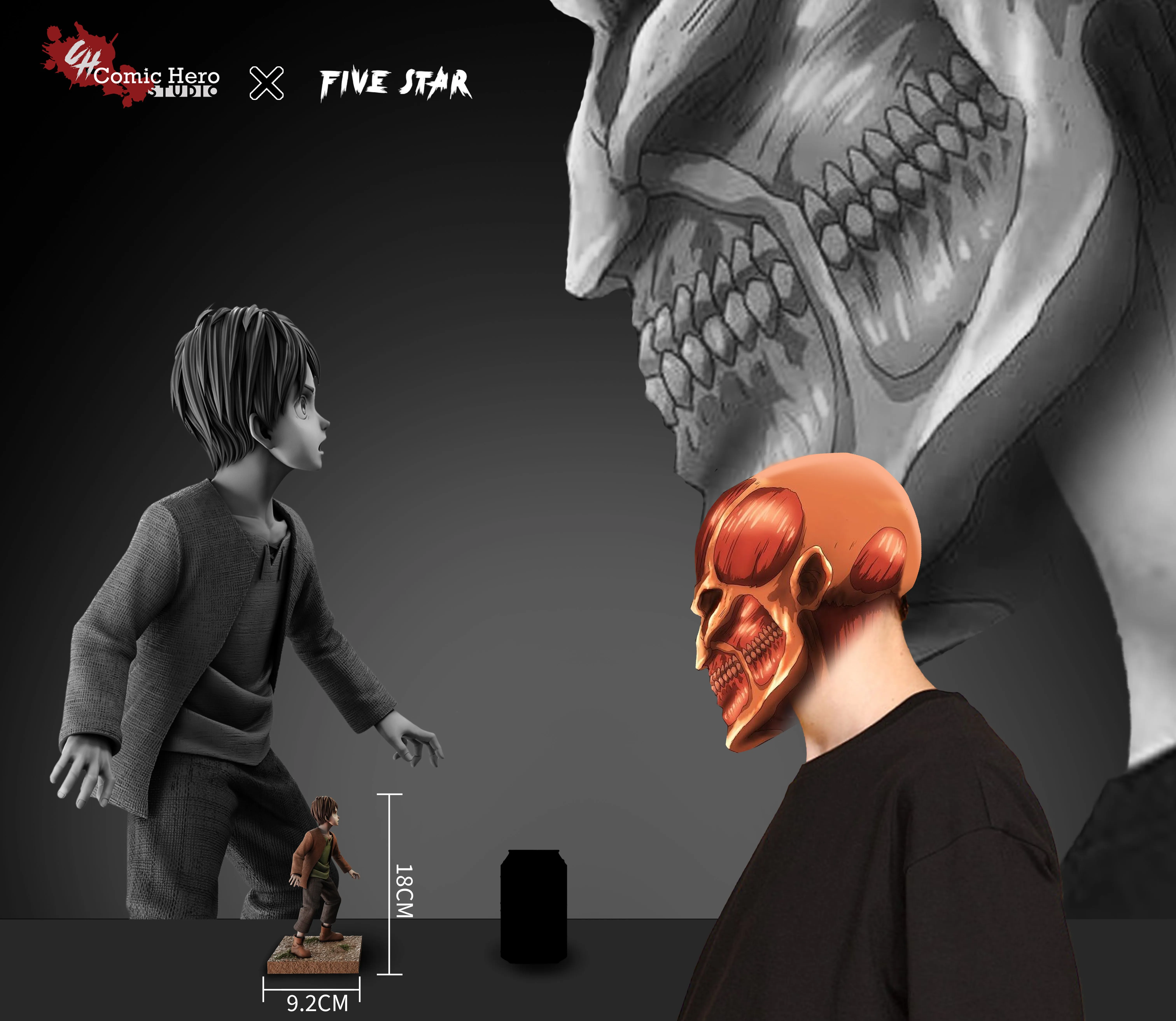 【Pre-sale】Childhood Eren-Attack on Titan-Comic Hero studio