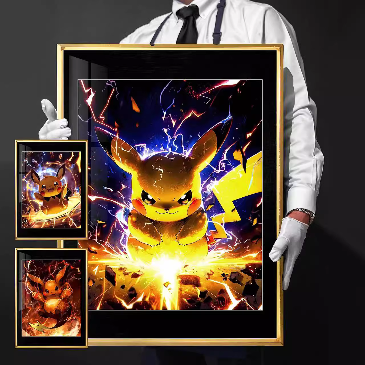 【In stock】Decorative Painting of Pikachu-Pokemon-Billion Birds Studio