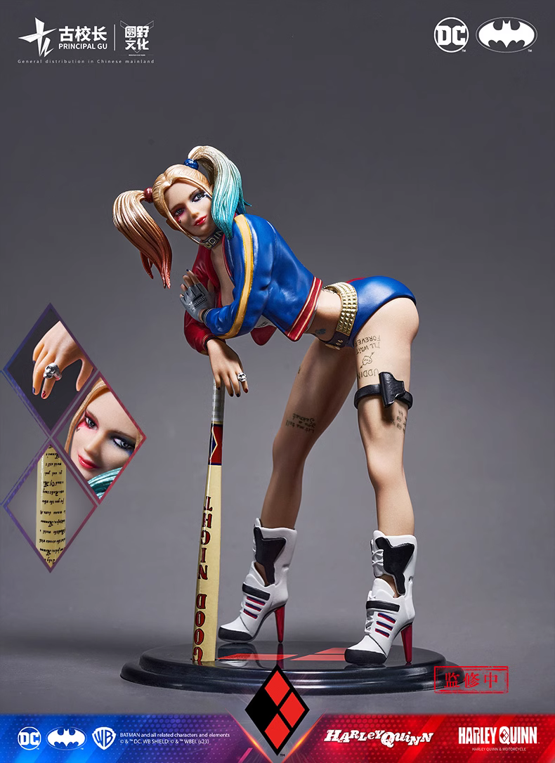 【Pre-sale】1/10 Scale Harley Quinn & Motorbike-DC Studio