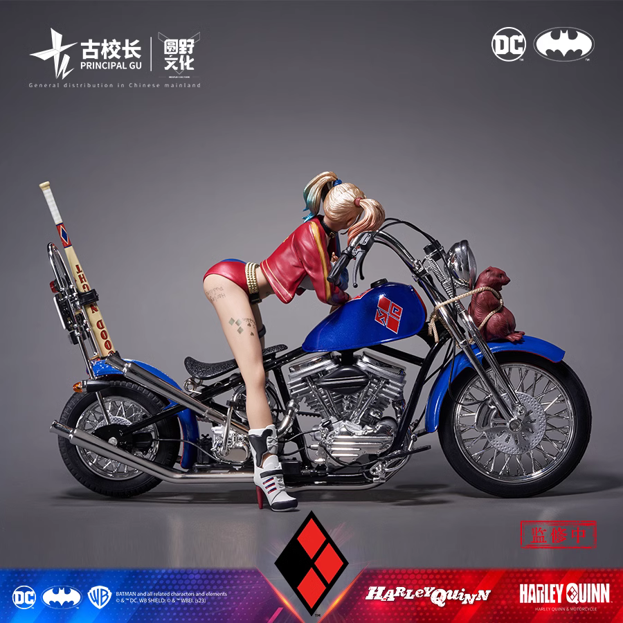 【Pre-sale】1/10 Scale Harley Quinn & Motorbike-DC Studio