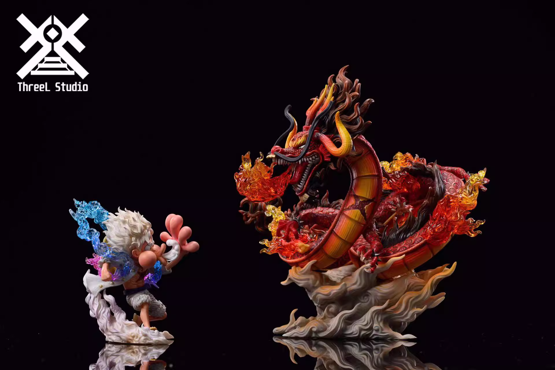 【Pre-sale】 WCF Scale Hot Hand Nika Luffy & Fire Dragon Kaidou-ThreeL Studio