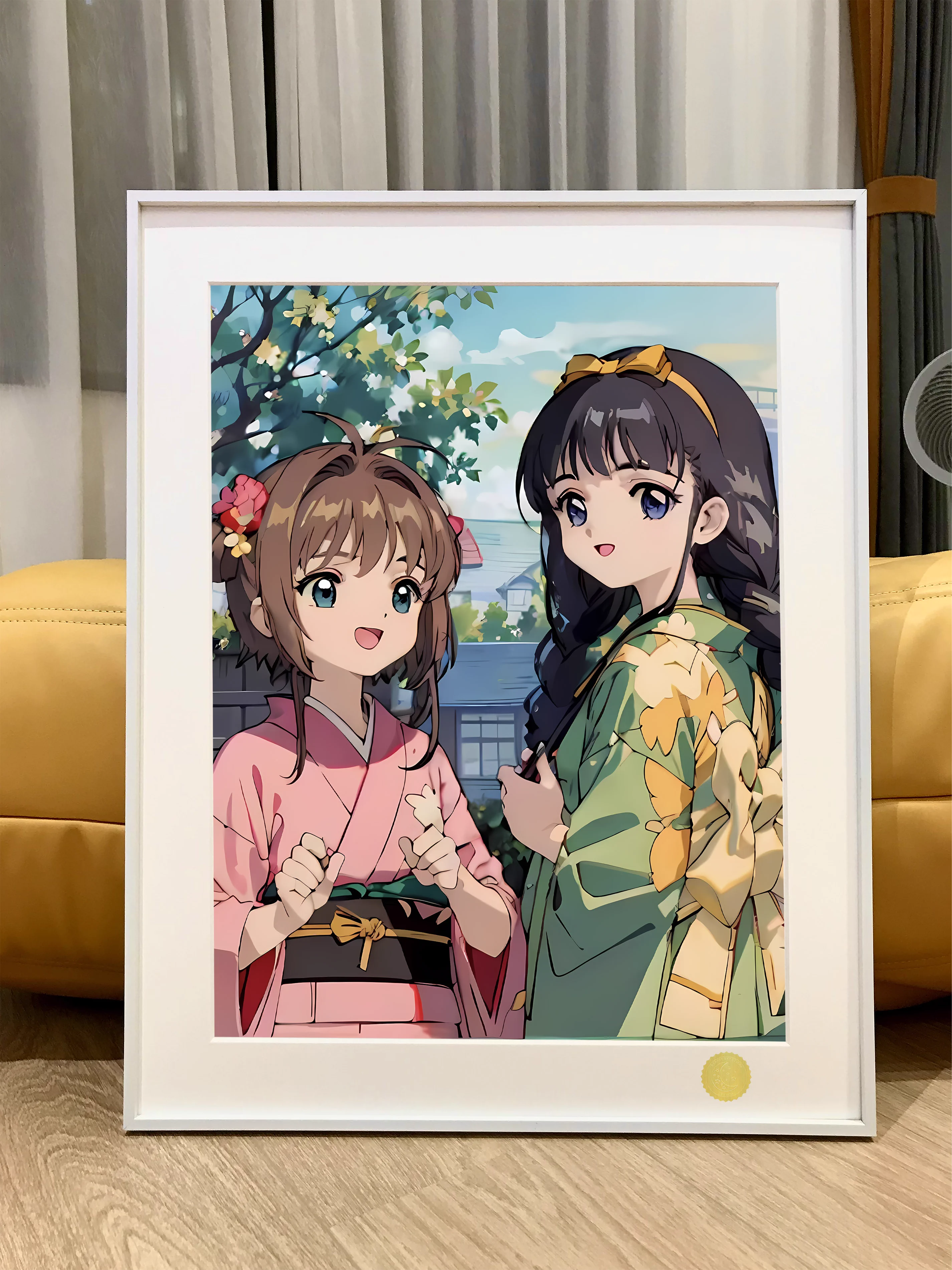 【Pre-sale】Decorative Painting of Sakura & Tomoyo-Cardcaptor Sakura-XingKong Studio