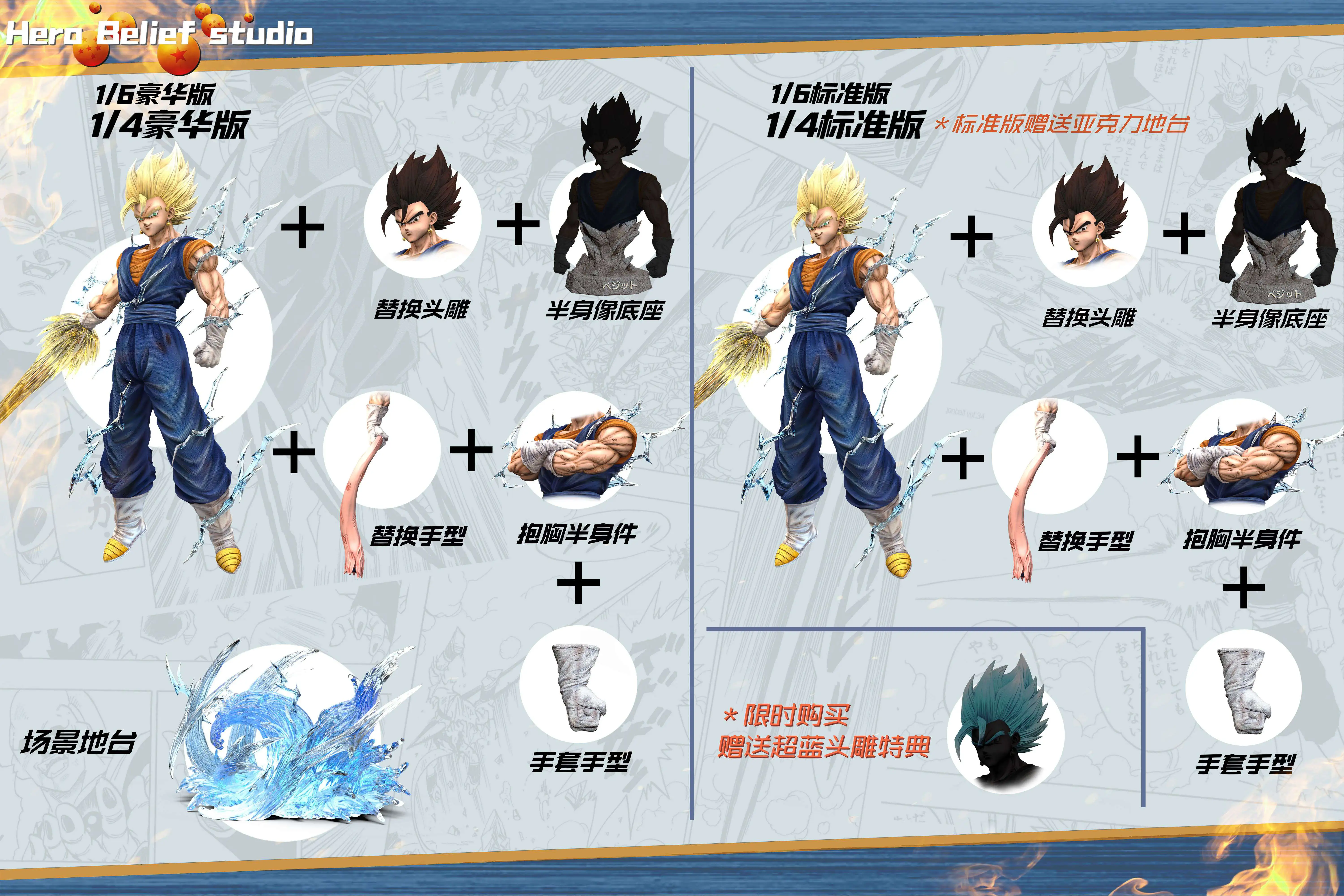 【Pre-sale】1/4 & 1/6 Scale Vegetto-Hero Belief Studio