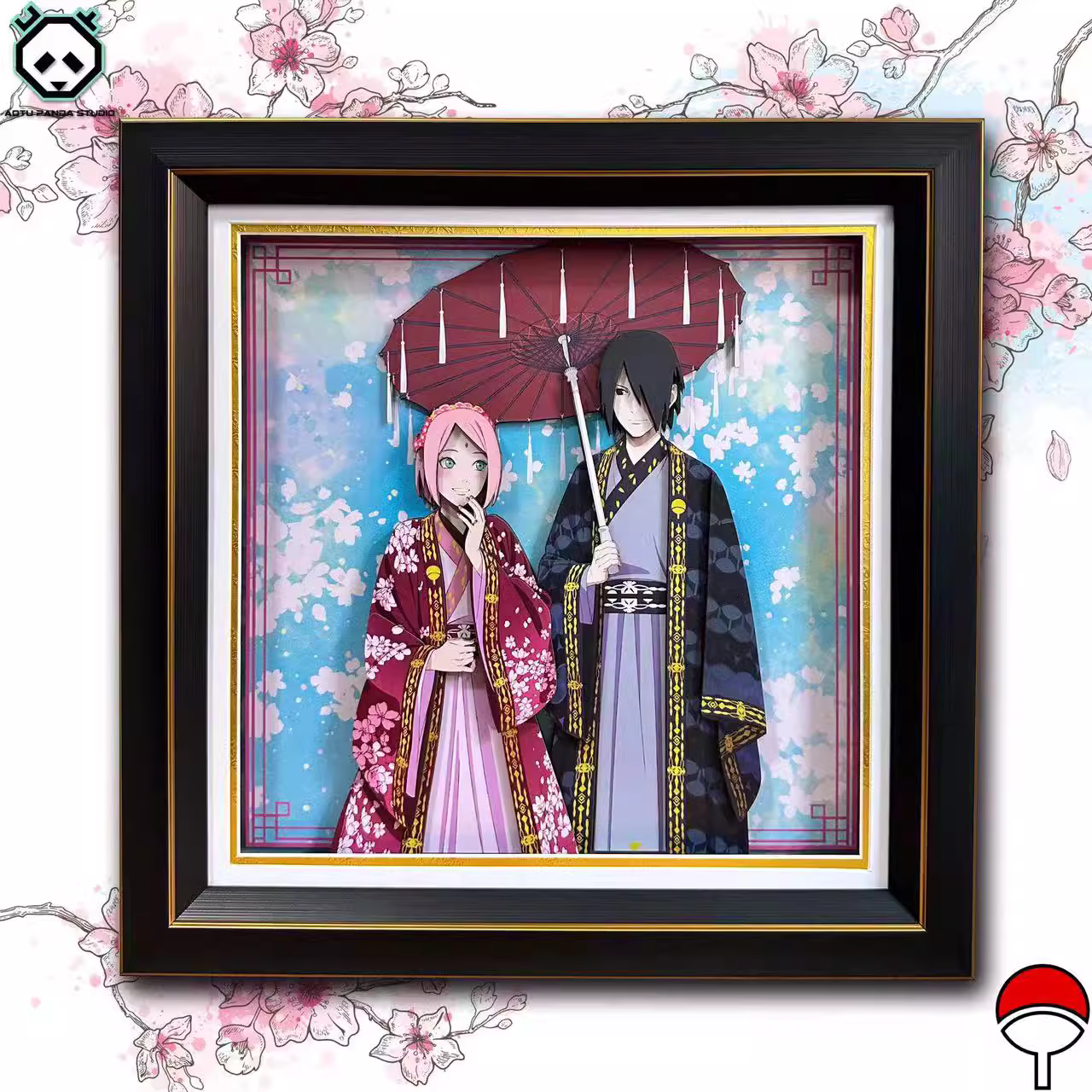 【In stock】Decorative Painting of Love of Uchiha Sasuke & Haruno Sakura-Aotu Panda