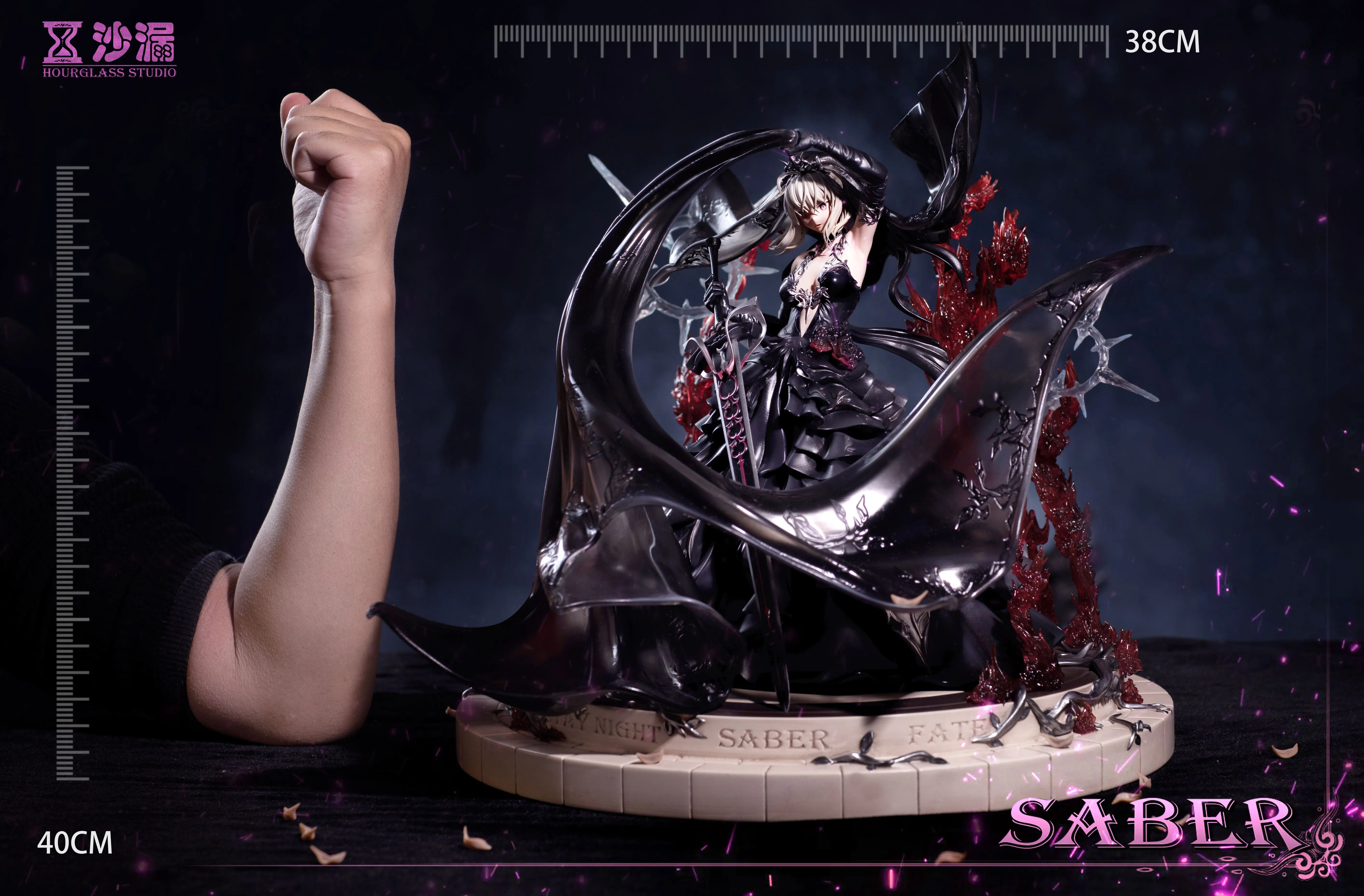 【Few left】Black Wedding Dress Saber-Fate/stay night-HourGlass Studio