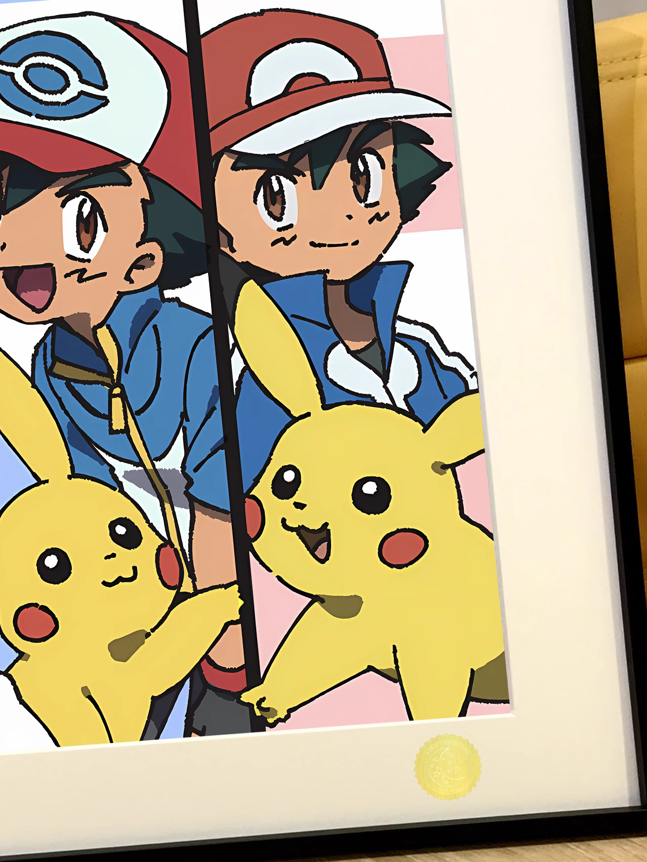 【Pre-sale】Decorative Painting of Ash Ketchum & Pikachu-Pokemon-XingKong Studio