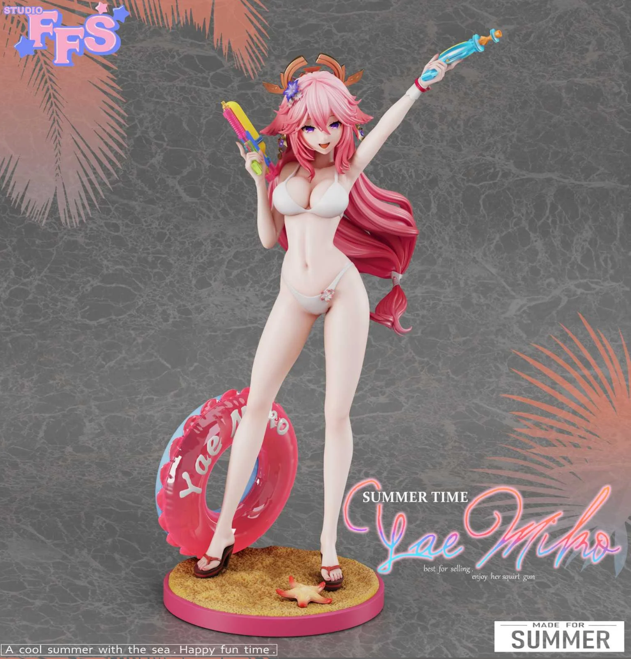 【Last one】Swimsuit Ver. Yae Miko & Raiden Shogun-Genshin Impact-FFS Studio