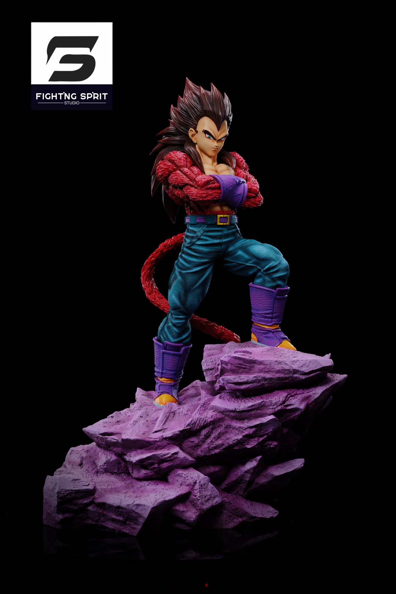 【Sold out】1/6 & 1/4 Scale Super Saiyan 4 Son Goku & Vegeta-Fighting Sprit Studio
