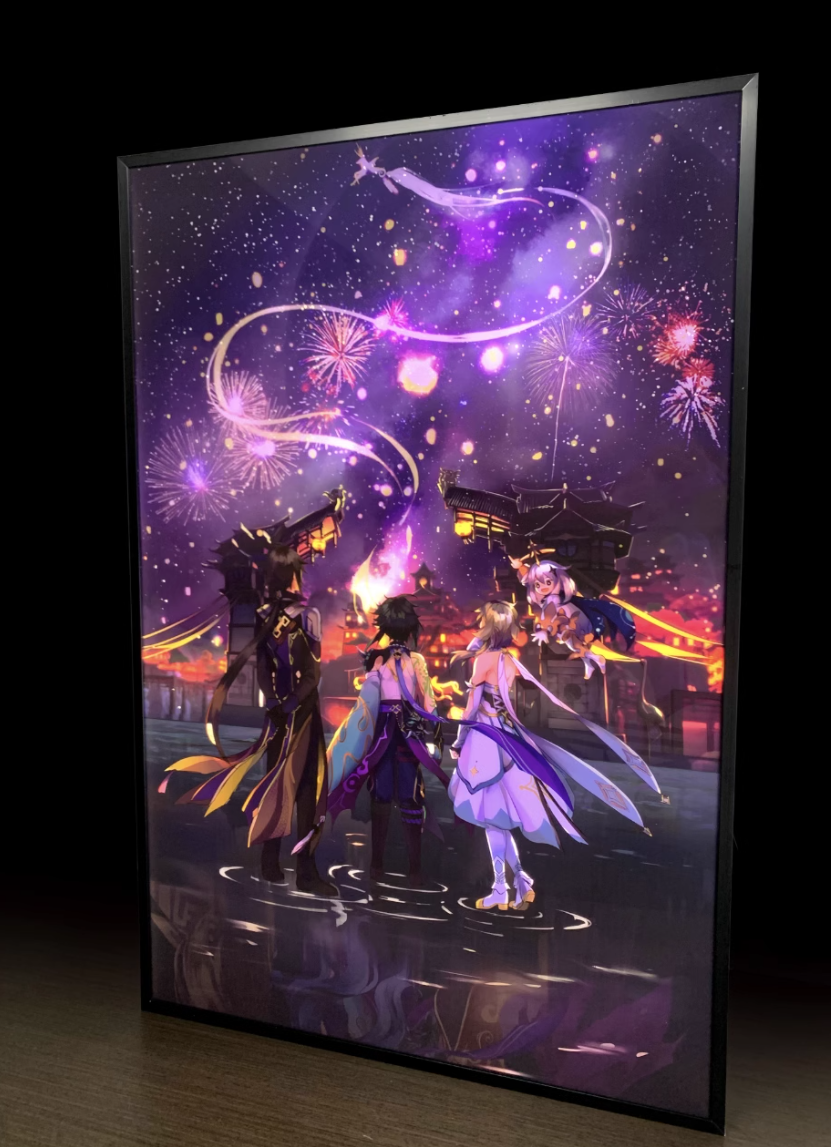 【In stock】Decorative Painting of Lumine, ZhongLi & Xiao-Genshin Impact-Mystical Art Studio