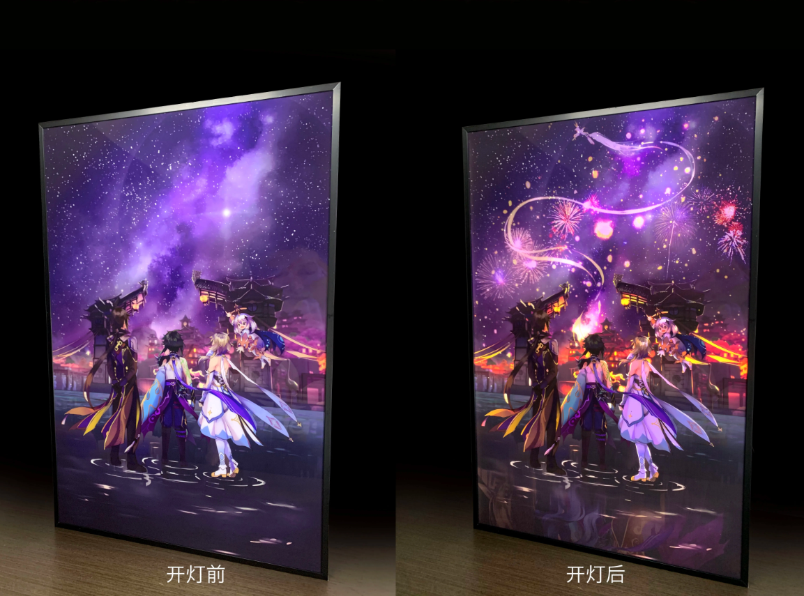 【In stock】Decorative Painting of Lumine, ZhongLi & Xiao-Genshin Impact-Mystical Art Studio