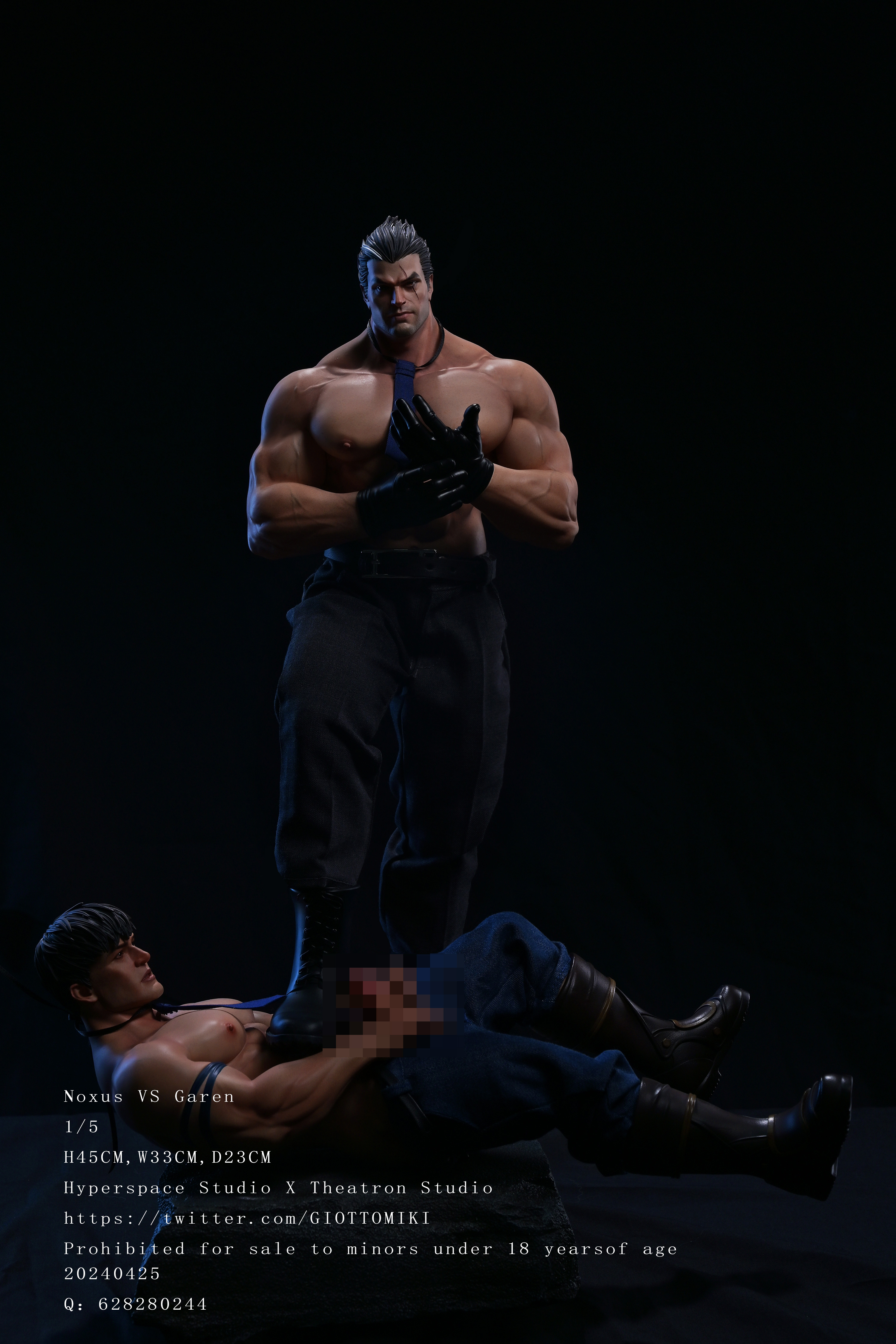 【Sold out】1/5 Scale Noxus VS Garen-League of Legends (LOL)-Hyperspace Studio X Theatron studio