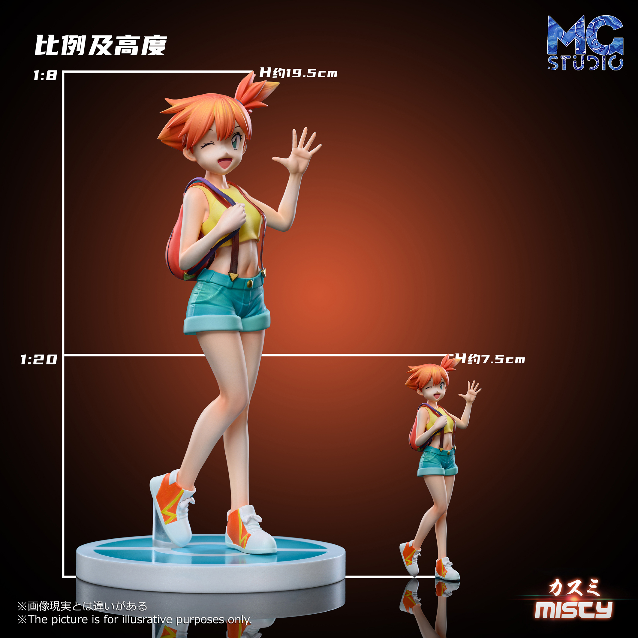 【Pre-sale】1/8 & 1/20 Scaleworld Misty & Brock-Pokemon-MG Studio