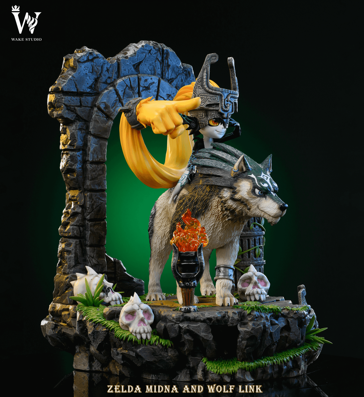 【Last one】1/4 Scale Wolf Link and midna-The Legend of Zelda-Wake Studio