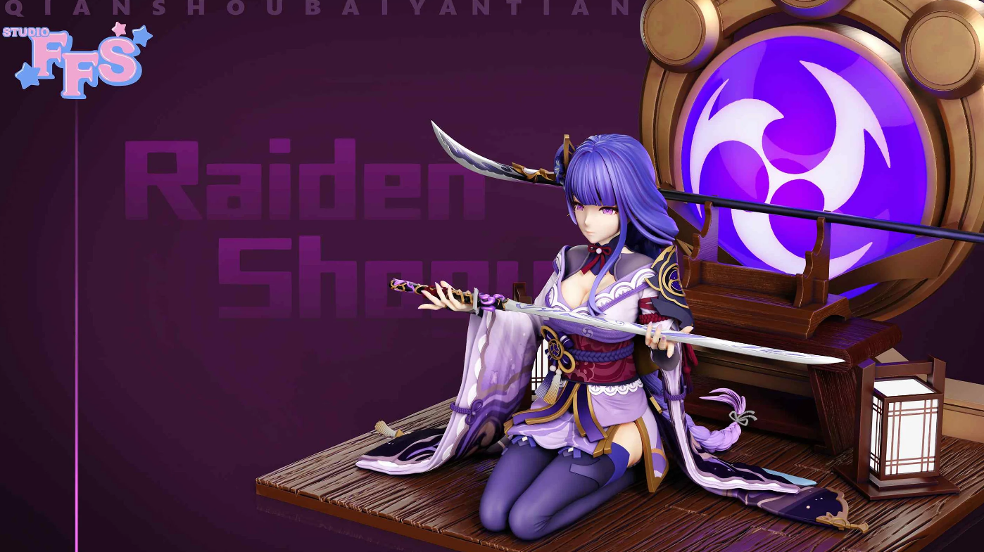 【Sold out】1/6 Scale Determination & Defeat Series Raiden Shogun-Genshin Impact-FFS Studio