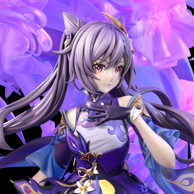 【Sold out】1/6 Scale A Version KeQing-Genshin Impact-LouLan studio