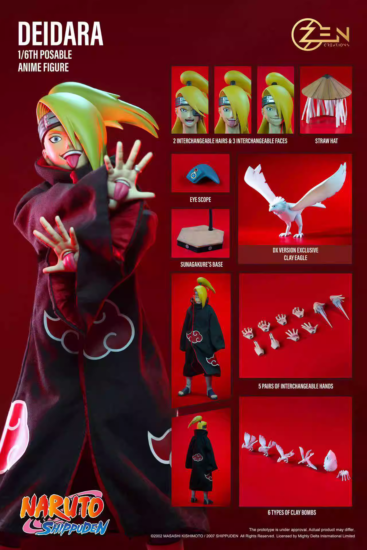 【Pre-sale】1/6 Scale Deidara-Zen Creations Studio