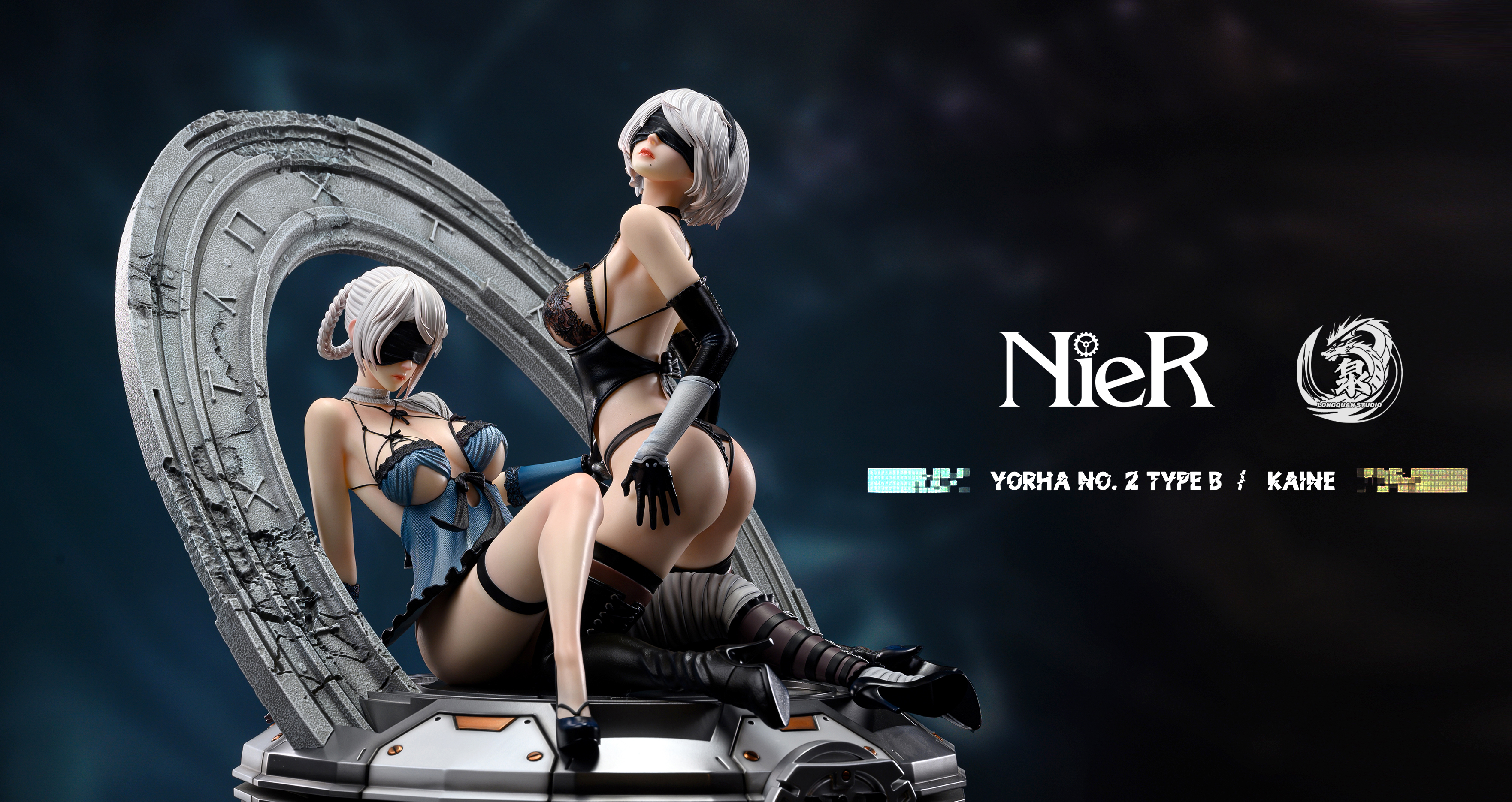 【Pre-sale】1/4 Scale 2B & Kaine-NieR:Automata-LongQuan studio