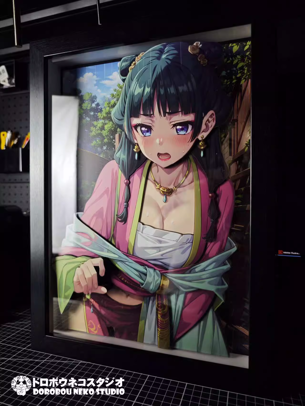 【In stock】DSMG-072 Decorative Painting of Cat Gril-Other Series-Dorobou Neko Studio