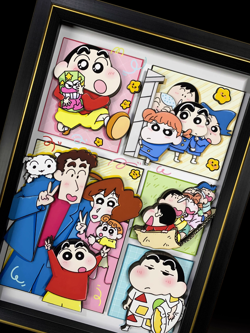 【In stock】Decorative Painting of 野原 しんのすけ-Crayon Shin-MOMO Studio