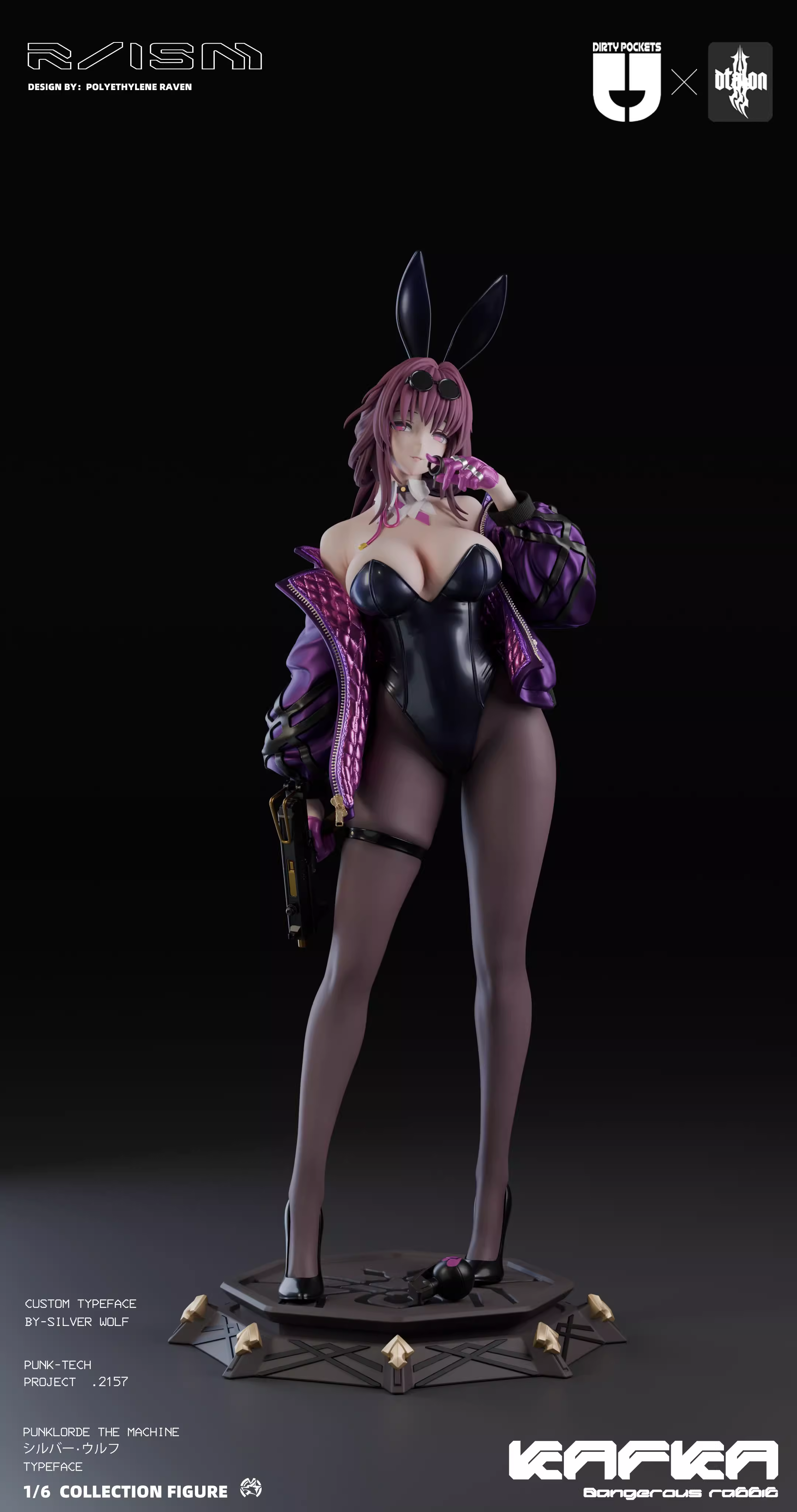 【Sold out】1/6 Scale Bunny Girl Kafka-Honkai: Star Rail-Dtalon & Dirty pockets Studios