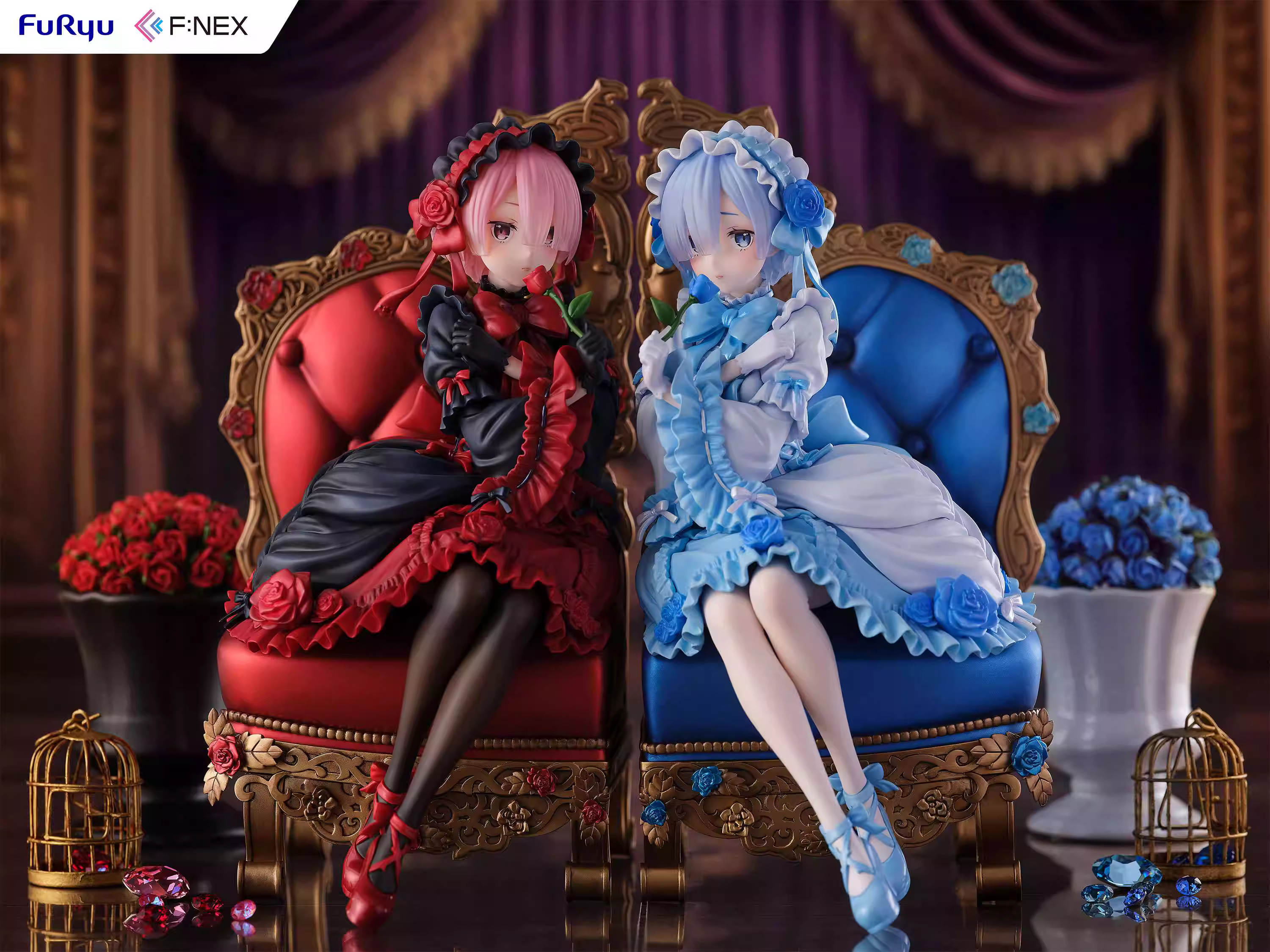 【In stock】1/7 Scale Gothic Ver Rem & Ram-Re:Starting Life From Zero in a Different World-F:NEX Studio