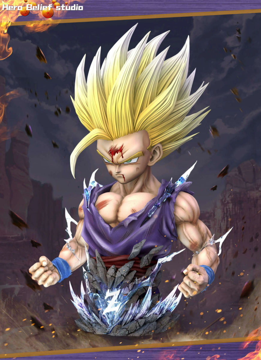 【Pre-sale】1/1 Scale Bust of Son Gohan-Hero Belief Studio
