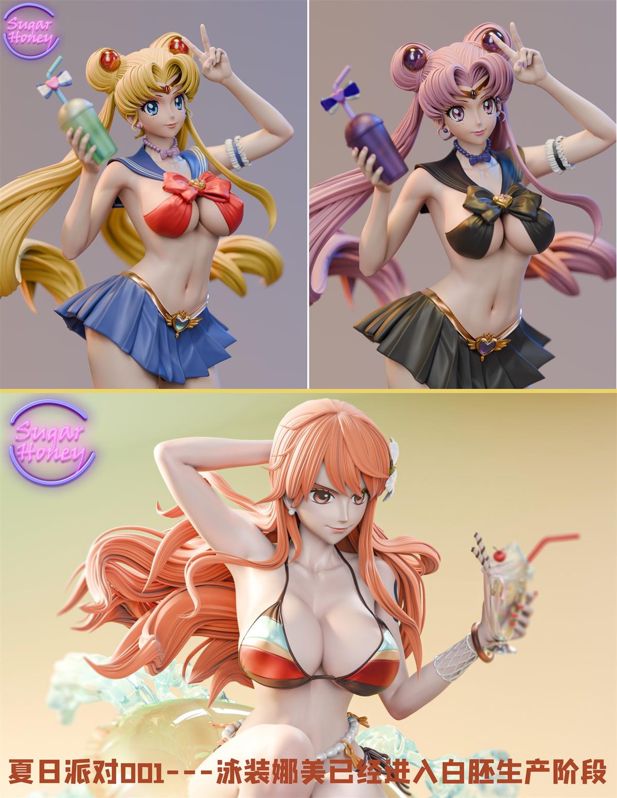 【Last one】1/6 Scale 002 Swimming Suit Tsukino Usagi-Sailor Moon-Sugar Honey Studio