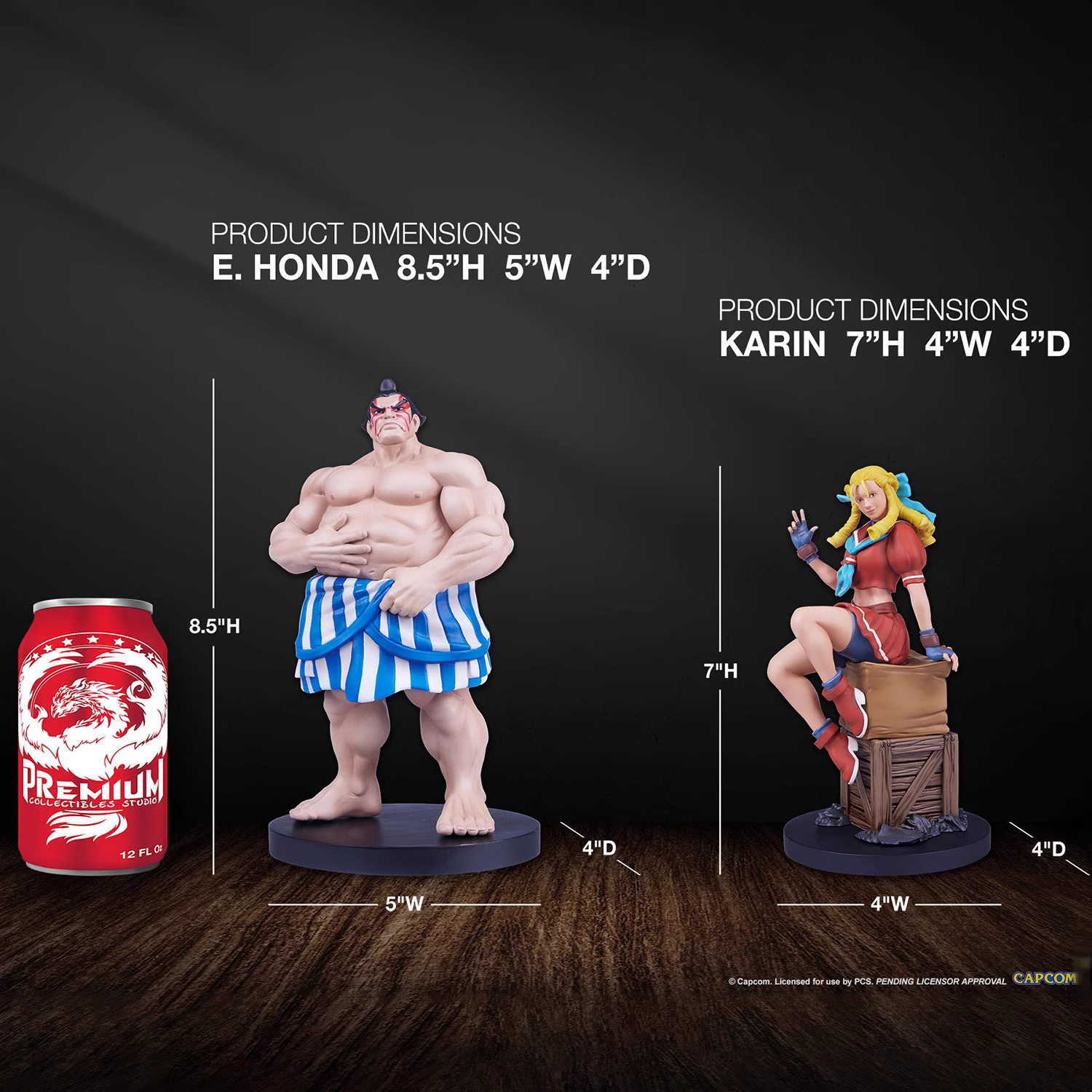 【Pre-sale】1/10 Scale Karin & Edmond Honda-Street Fighter-Sideshow Studio