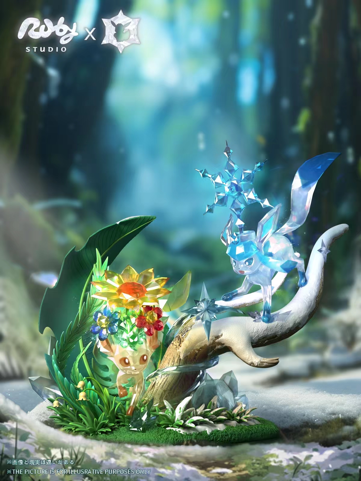 【Pre-sale】002 Leafeon & Glaceon-Pokemon-Ruby Studio