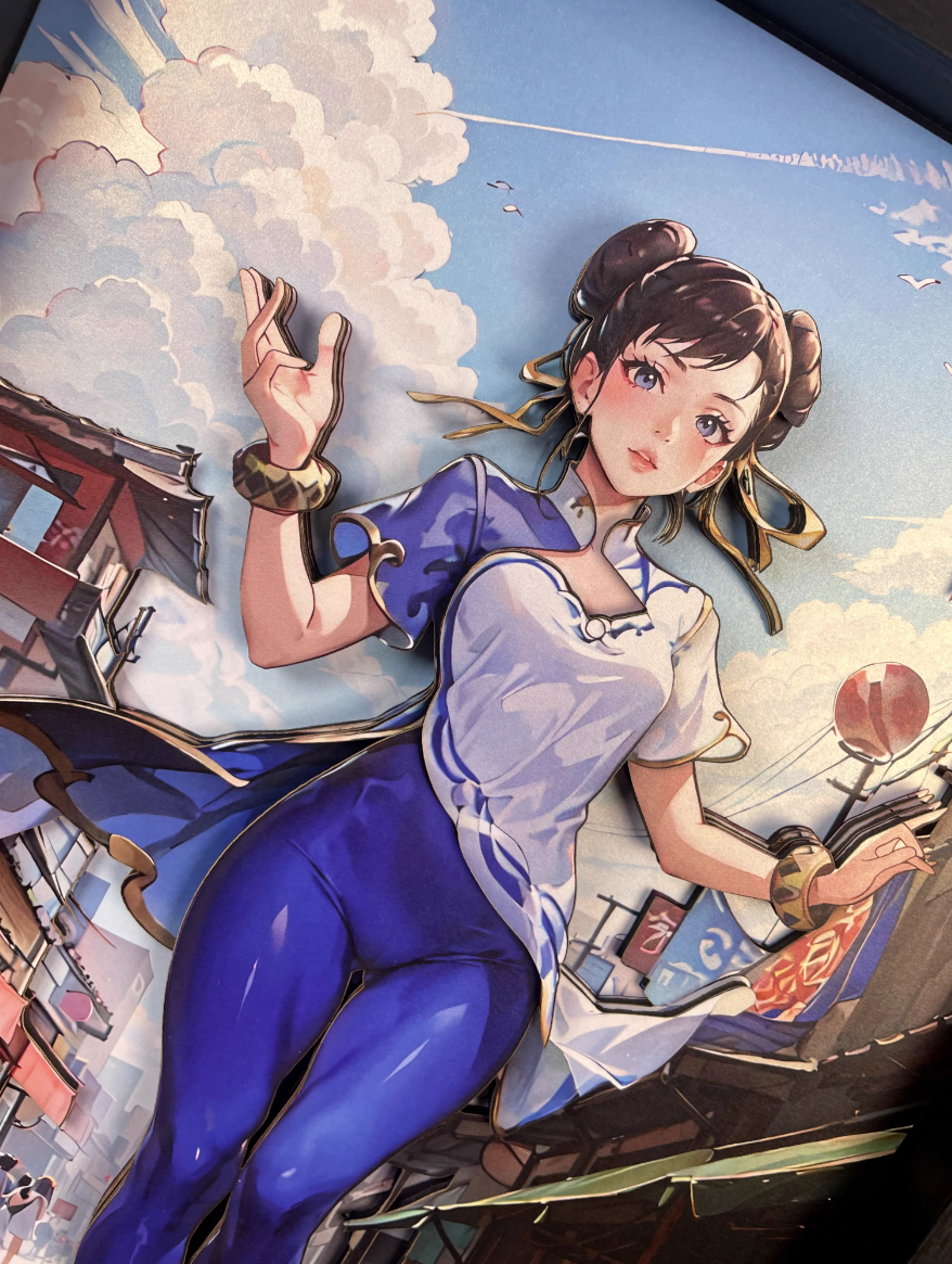 【In stock】Decorative Painting of ChunLi-Street Fighter(SF)-MOMO Studio