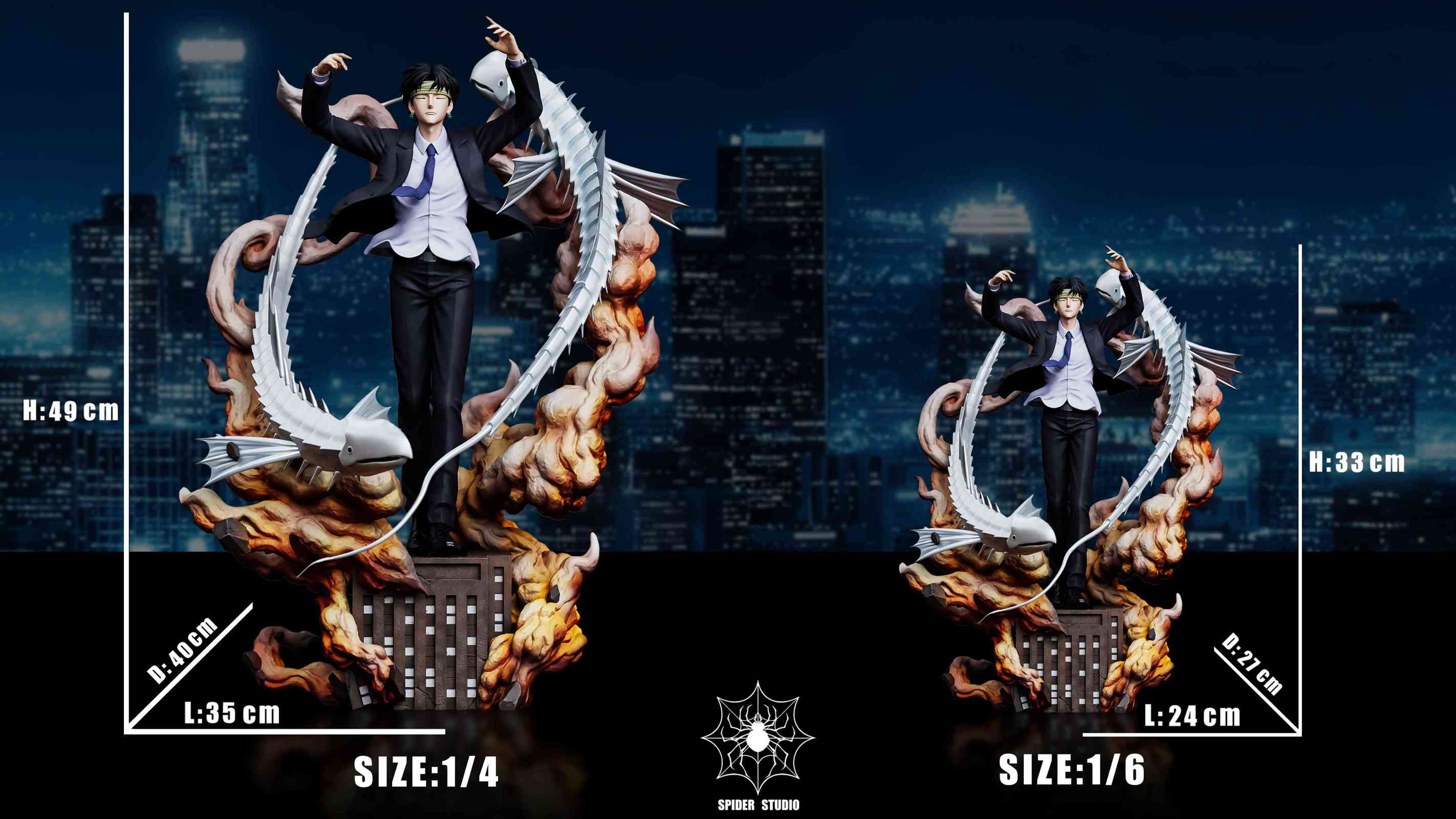 【Sold out】1/6 & 1/4 Scale Chrollo Lucilfer–HUNTER X HUNTER–Spider Studio