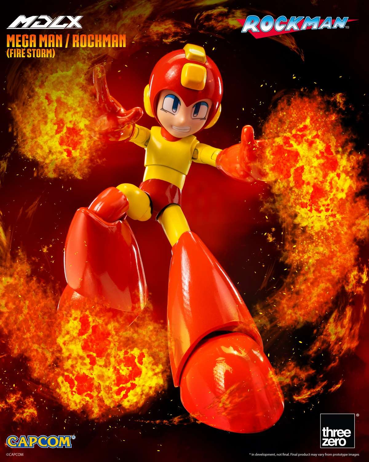 【Pre-sale】Movable Mega Man/Rockman (Fire Storm)-Mega Man-THREEZERO Studio