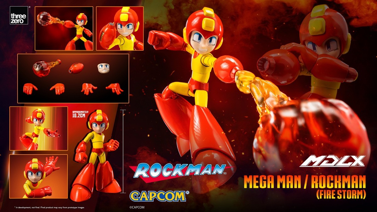 【Pre-sale】Movable Mega Man/Rockman (Fire Storm)-Mega Man-THREEZERO Studio