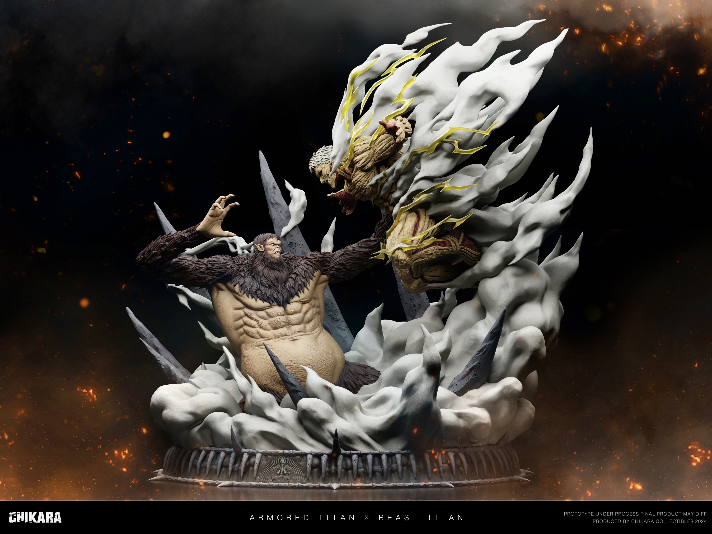 【Pre-sale】Beast Titan VS The Armored Titan-Attack on Titan-CHIKARA STUDIO