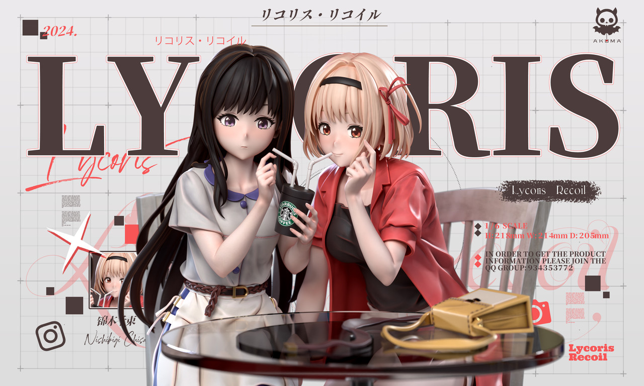 【Pre-sale】1/6 Scale Nishikigi Chisato & Inoue Takina-Lycoris Recoil-Akuma Studio