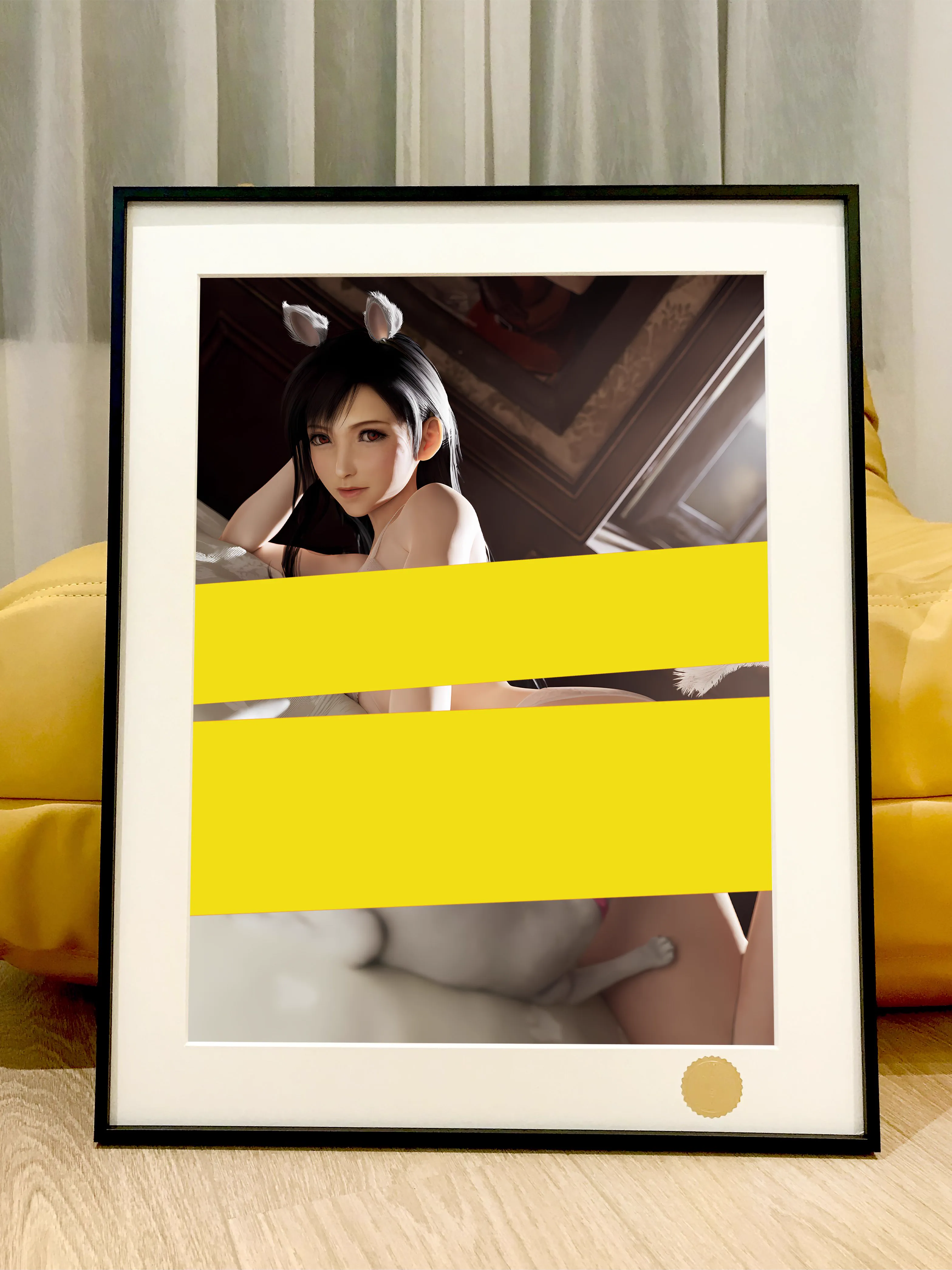 【Pre-sale】Decorative Painting of Cat Tifa Lockhart-(FF7) Final Fantasy–Xingkong Studio