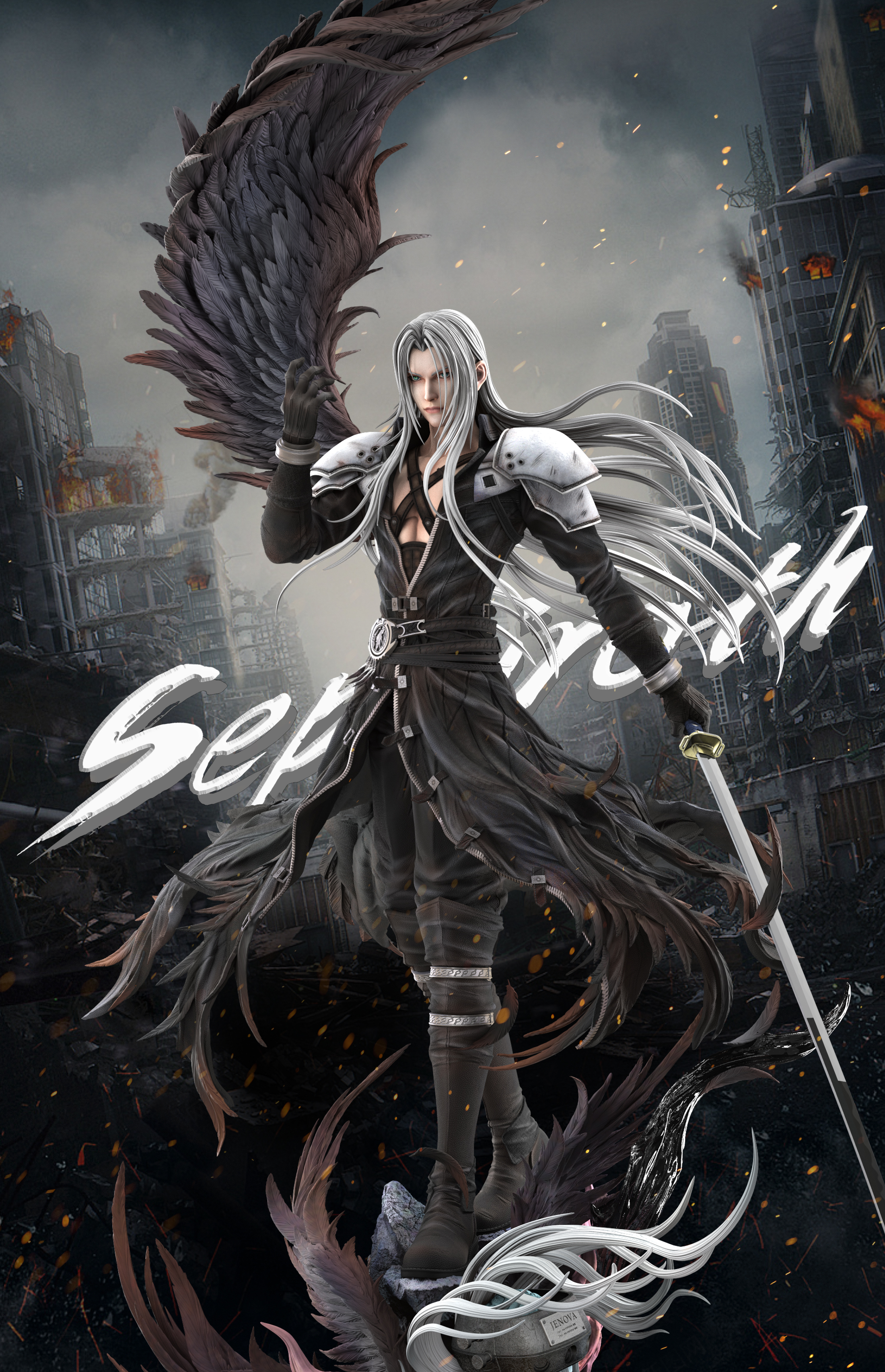 【Pre-sale】1/6 & 1/4 Scale Sephiroth-(FF7) Final Fantasy-hf Studio