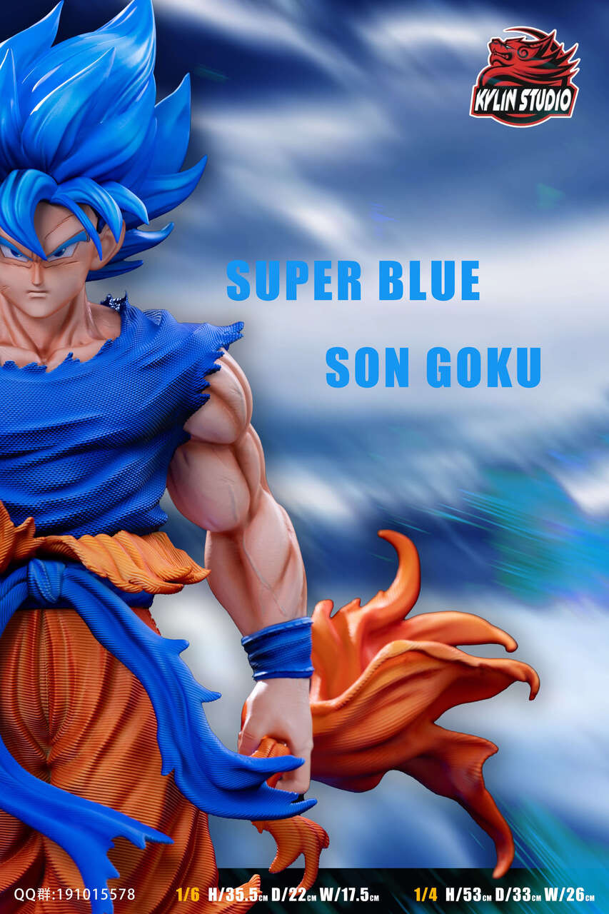 【Pre-sale】1/4 & 1/6 Scale Super Blue Son Goku with LED-Kylin Studio