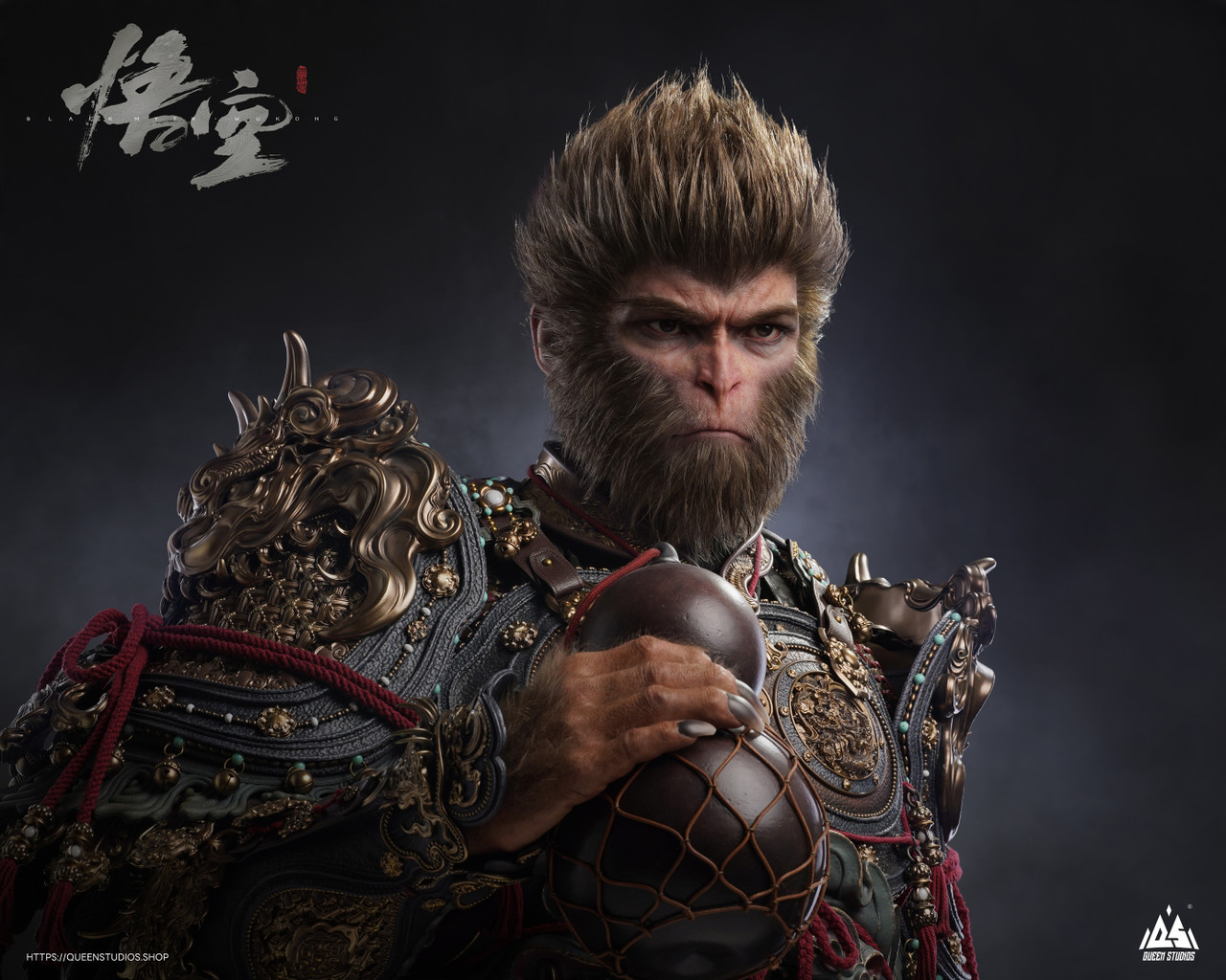 【Pre-sale】1/1 Scale Bust of Wukong-Black Myth: Wukong-Queen Studio