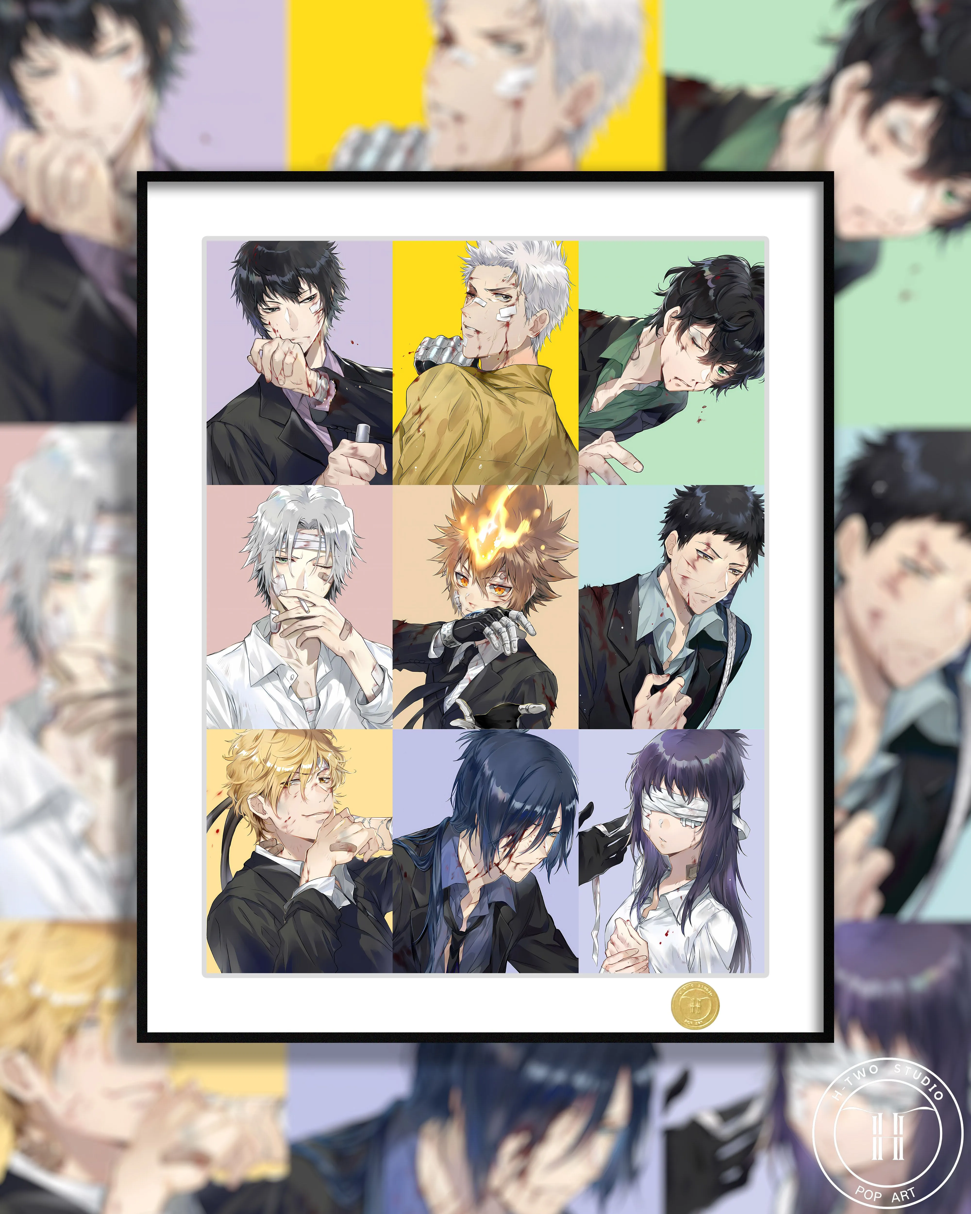 【Pre-sale】Decorative Painting of Injured Nine Characters-HITMAN REBORN!-H2 Studio