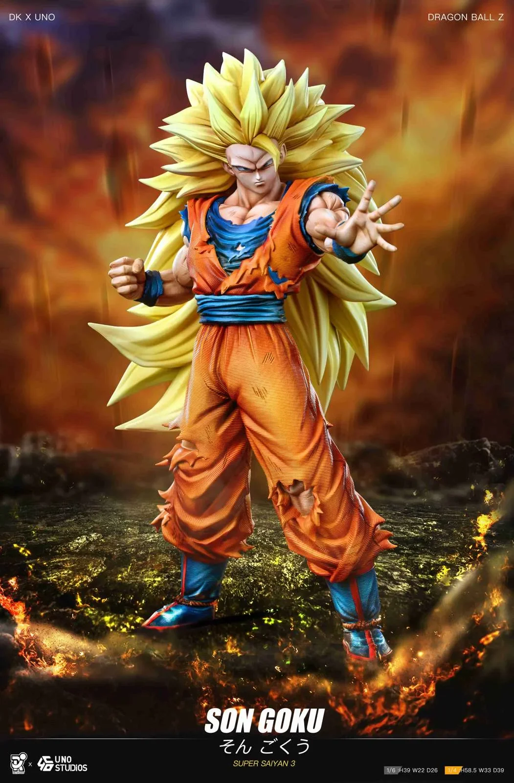 【Pre-sale】1/6 & 1/4 Scale Super Saiyan 3 Son Goku-DK Studio